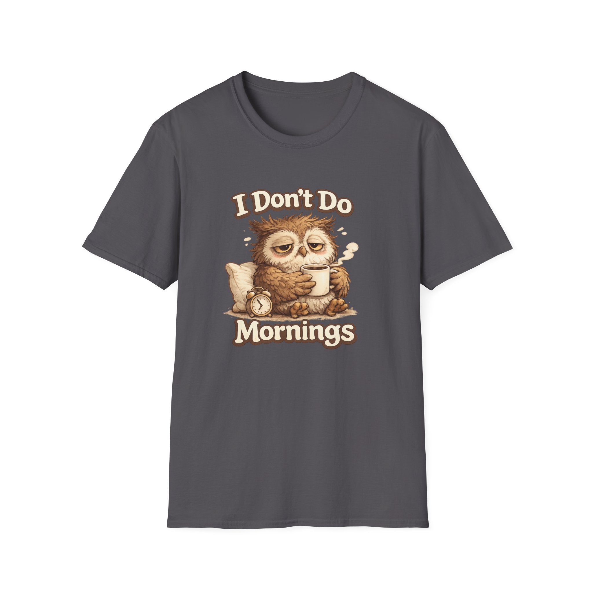 I Don't Do Mornings Owl T-Shirt