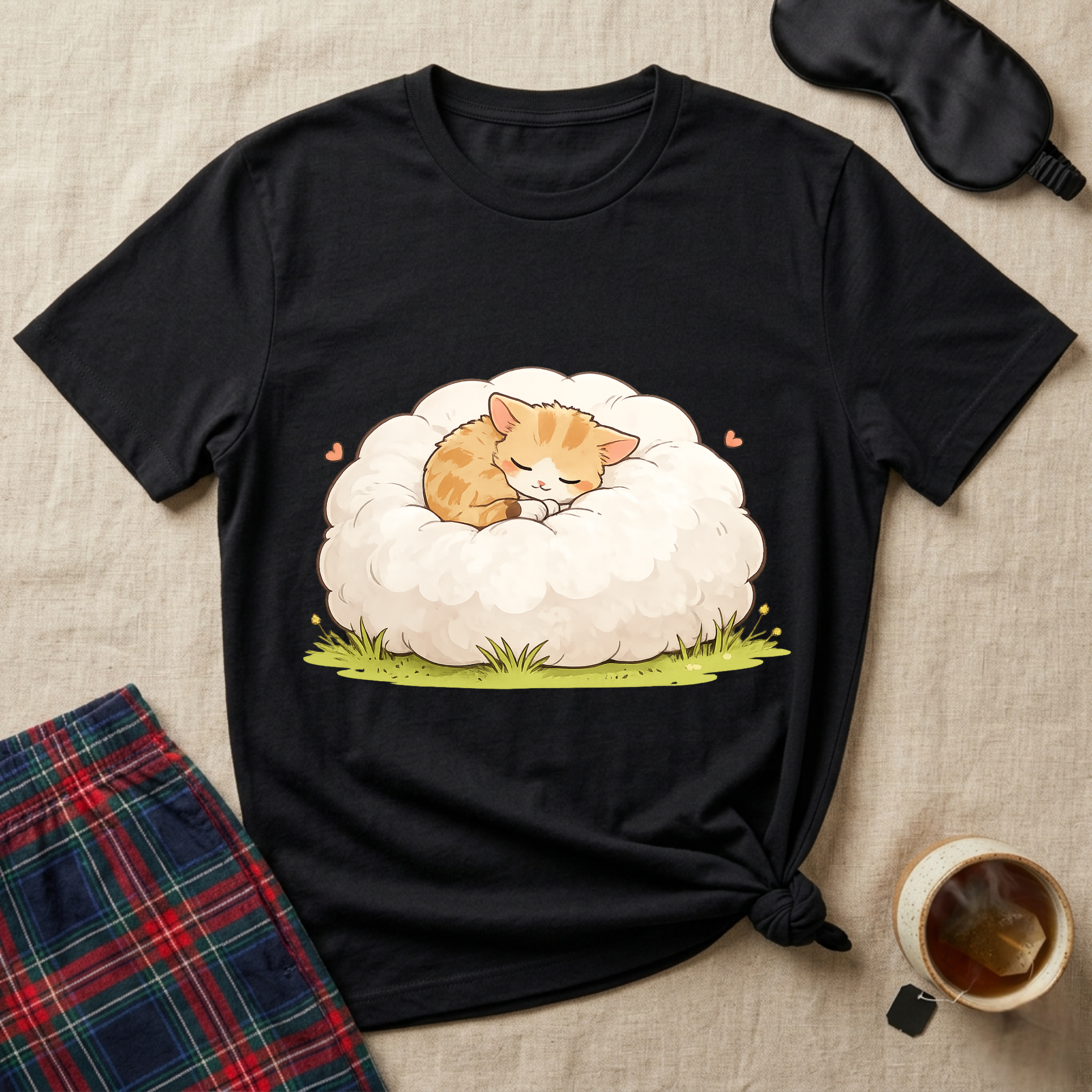 Sleepy Cloud Kitty T-Shirt