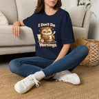 I Don't Do Mornings Owl T-Shirt