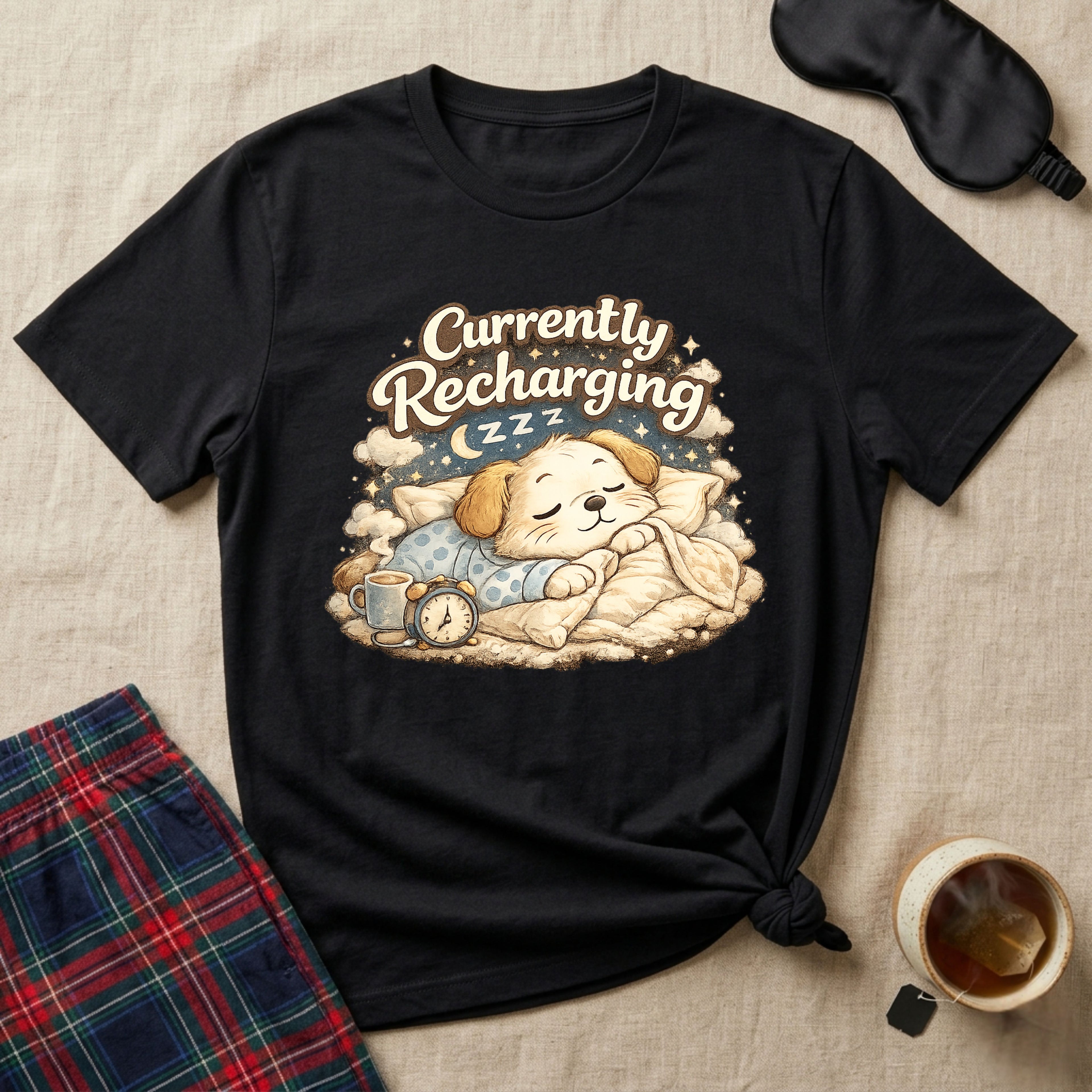 Currently Recharging Puppy T-Shirt