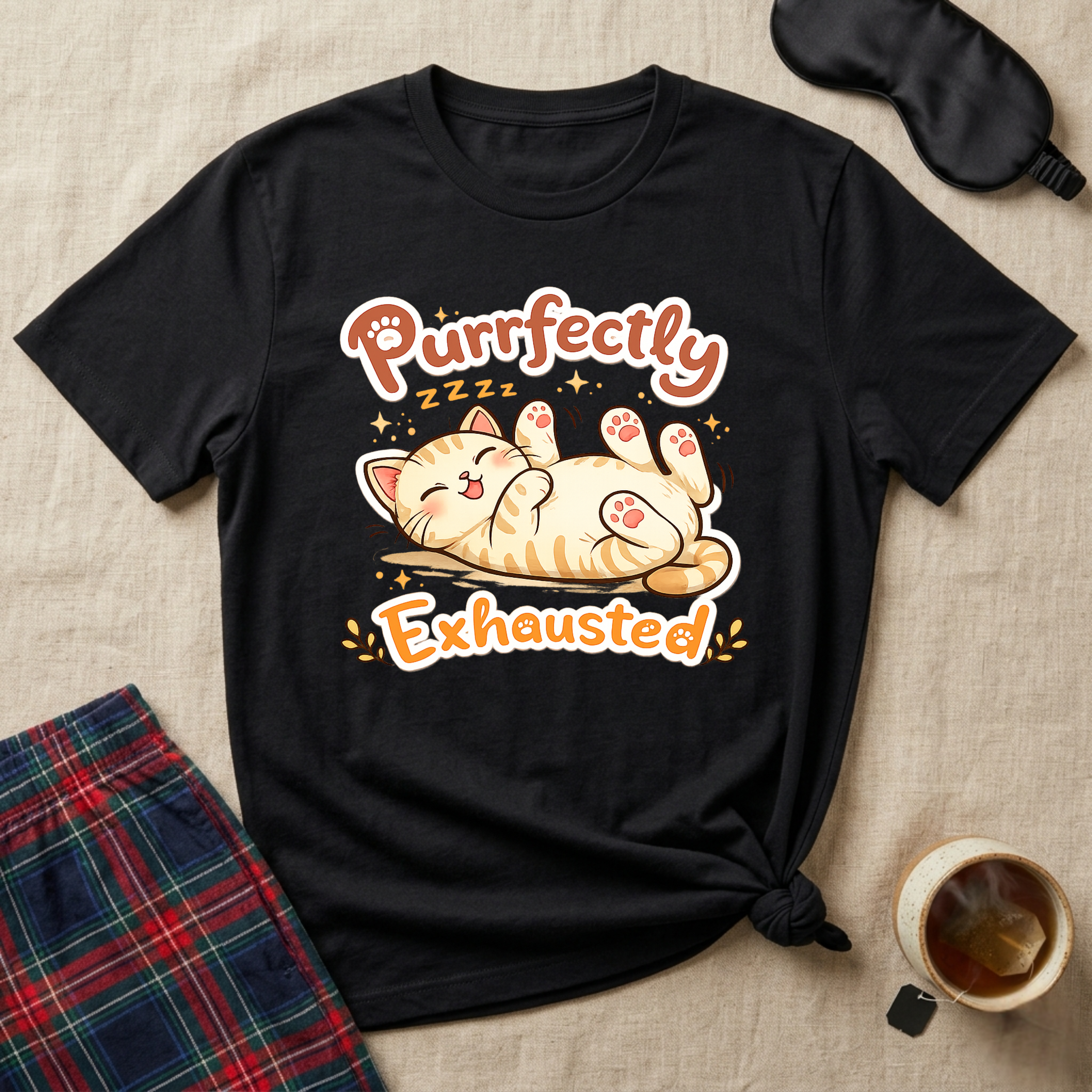 Purrfectly Exhausted T-Shirt