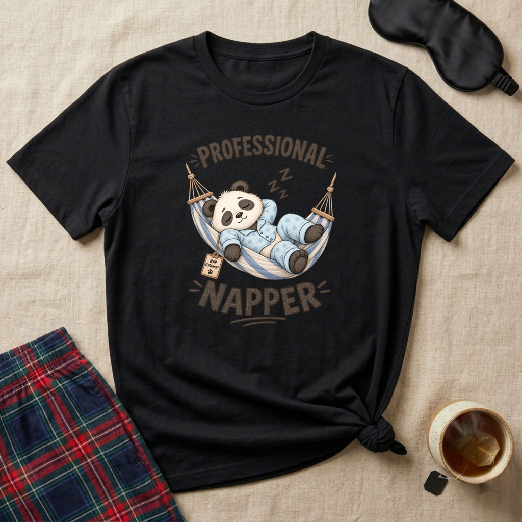 Professional Napper Sleepy Panda T-Shirt
