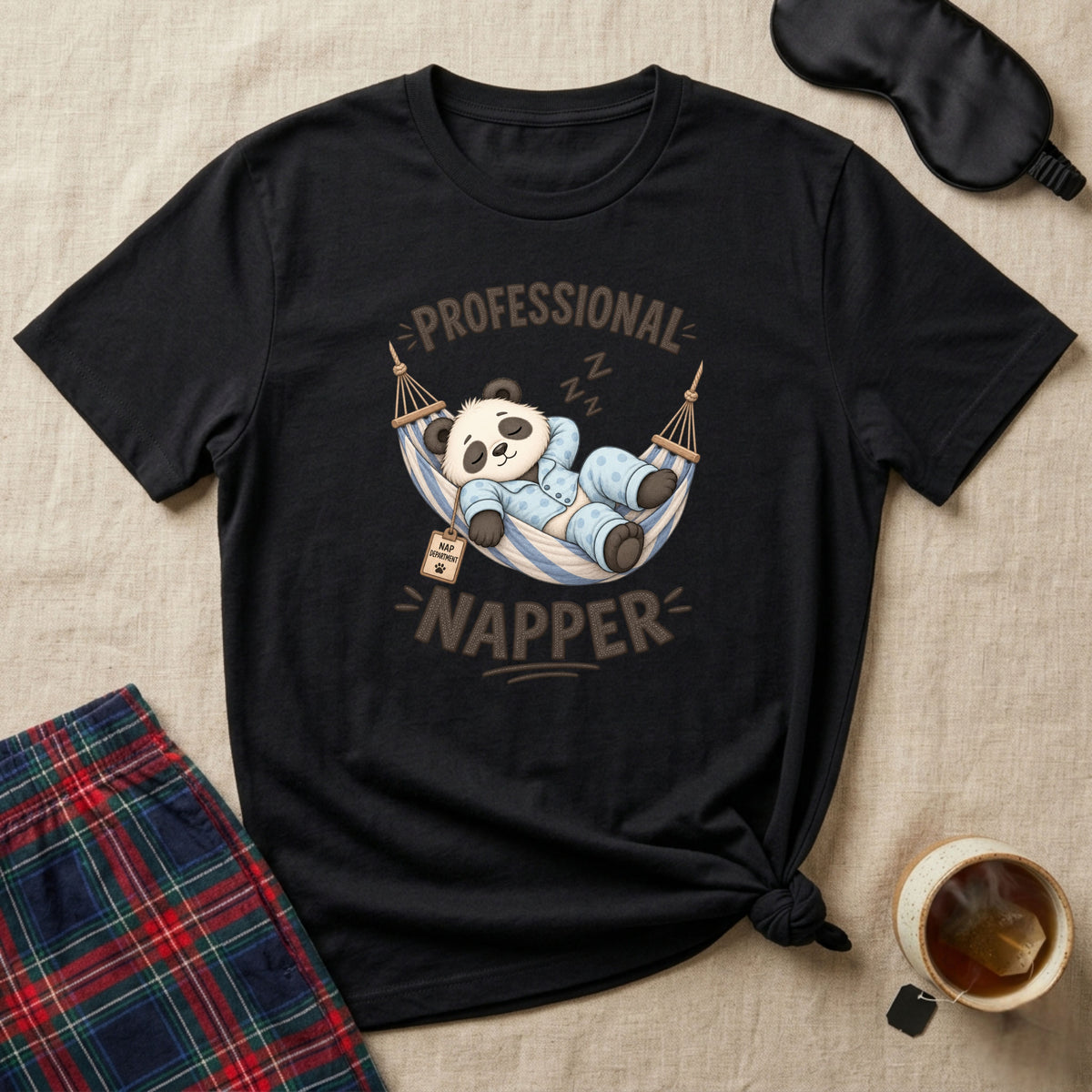 Professional Napper Sleepy Panda T-Shirt