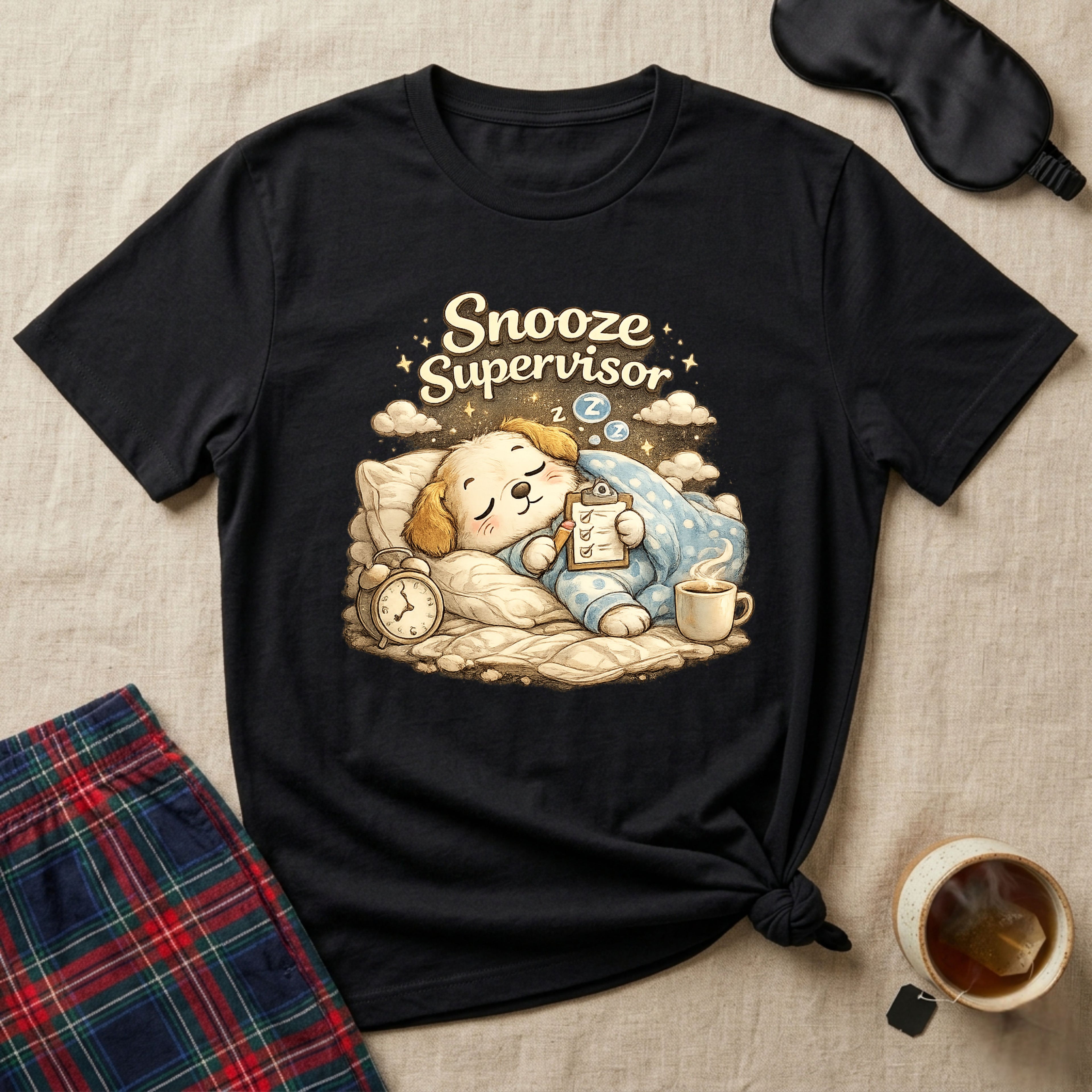 Snooze Supervisor Puppy T-Shirt