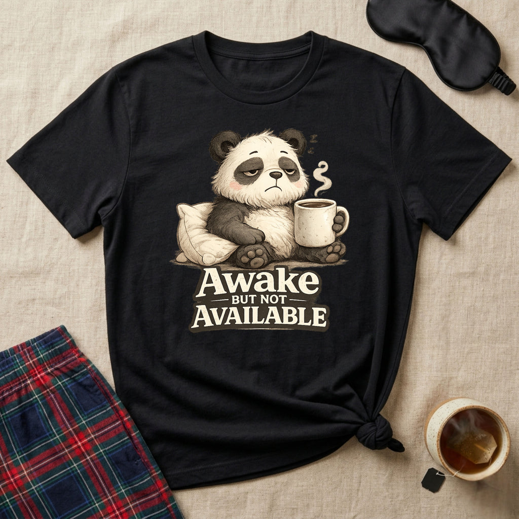 Awake But Not Available Panda T-Shirt
