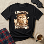 I Don't Do Mornings Owl T-Shirt