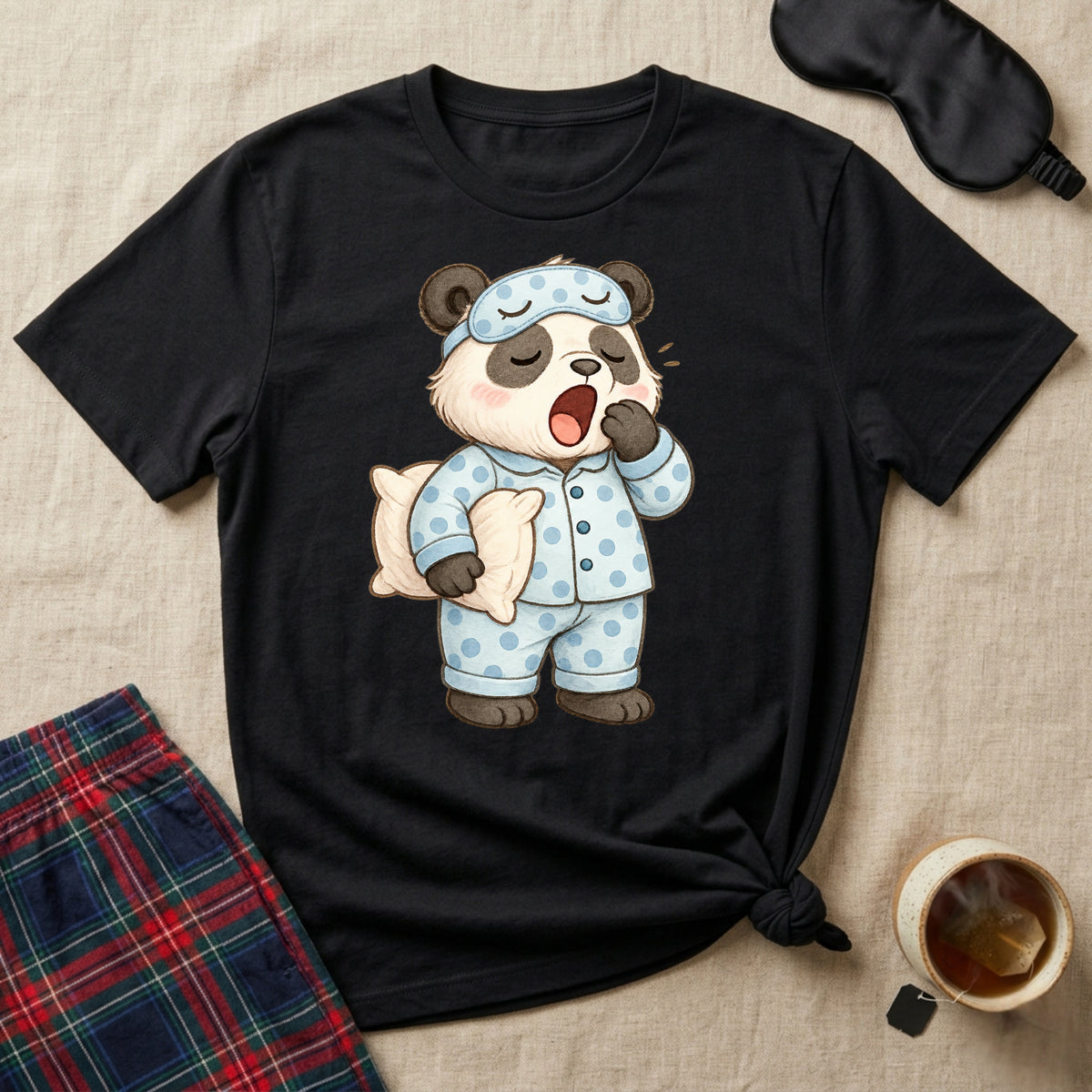 Sleepy Eyemask Panda T-Shirt