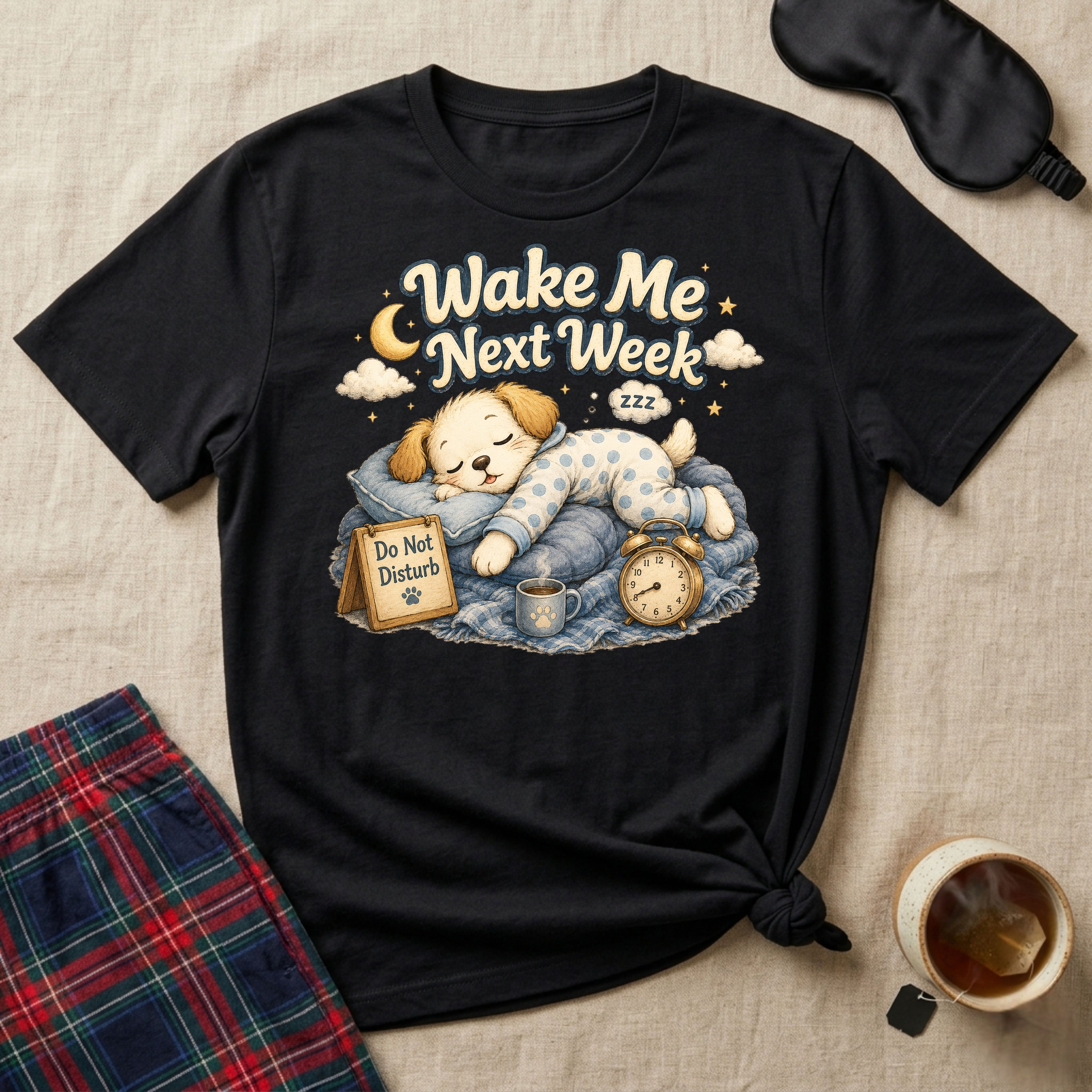 Wake Me Next Week Puppy T-Shirt