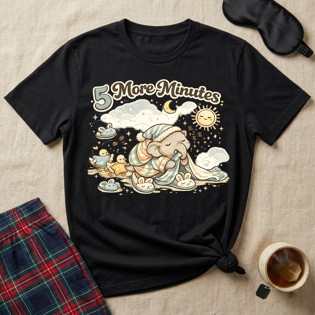 5 More Minutes Elephant T-Shirt