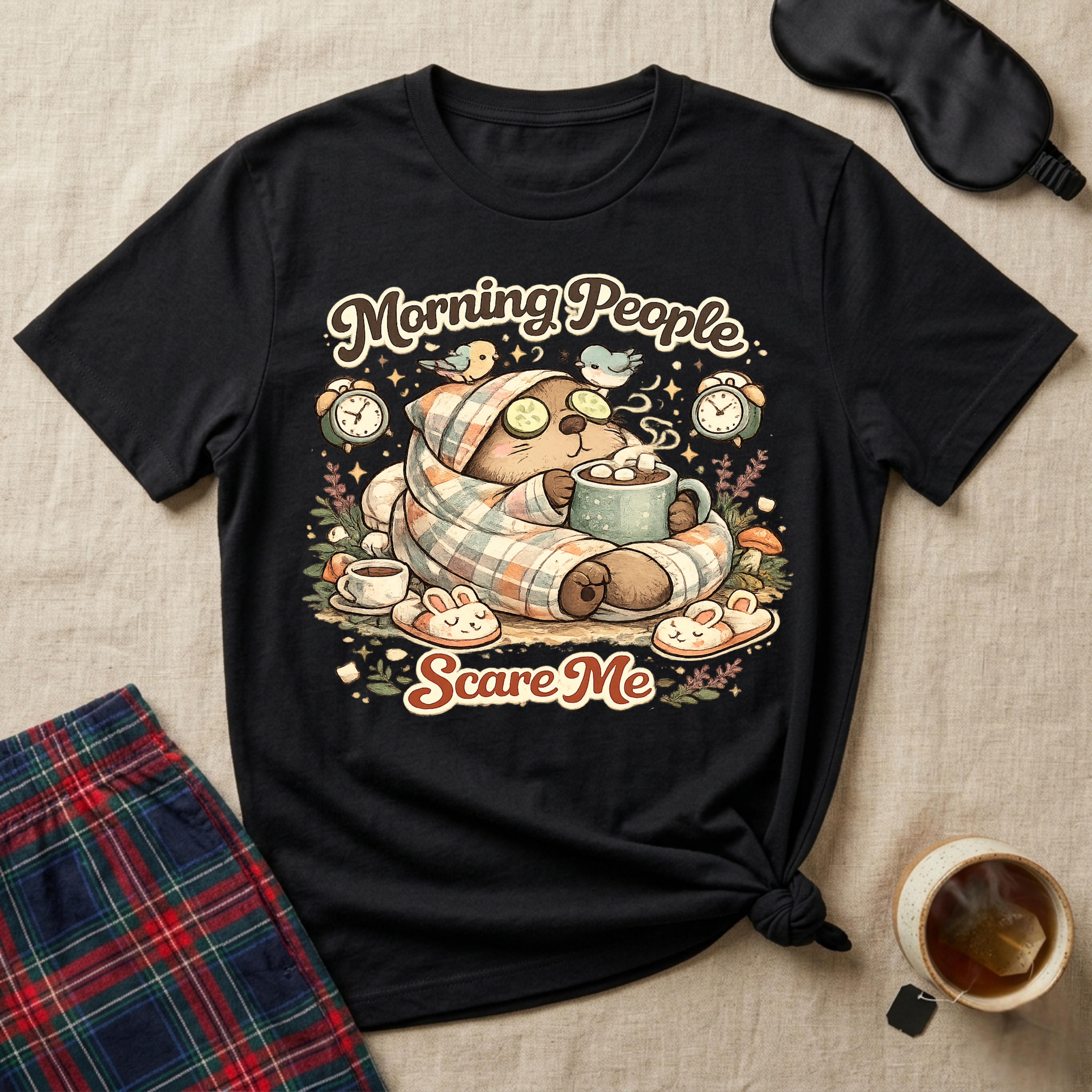 Morning People Scare Me T-Shirt
