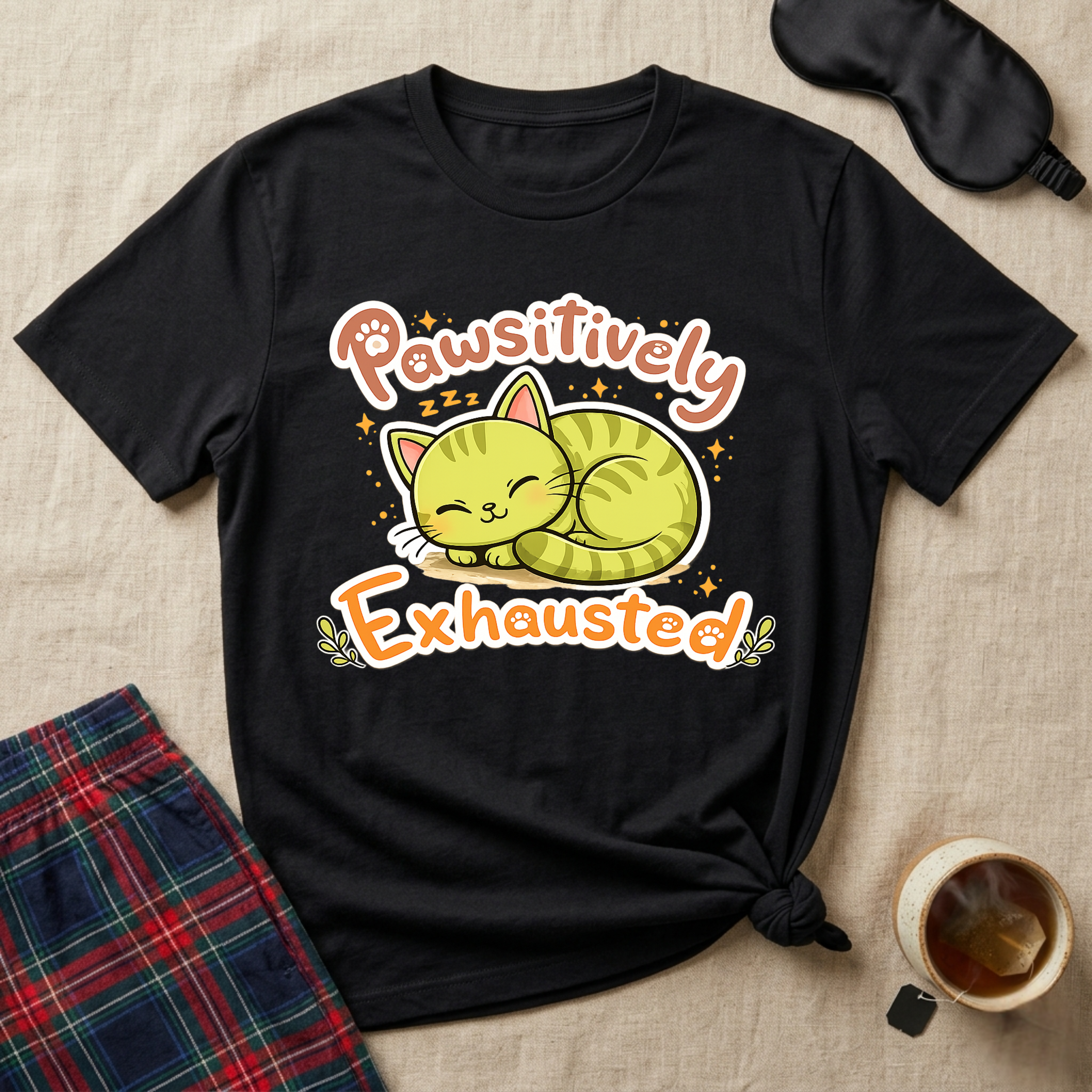 Pawsitively Exhausted T-Shirt
