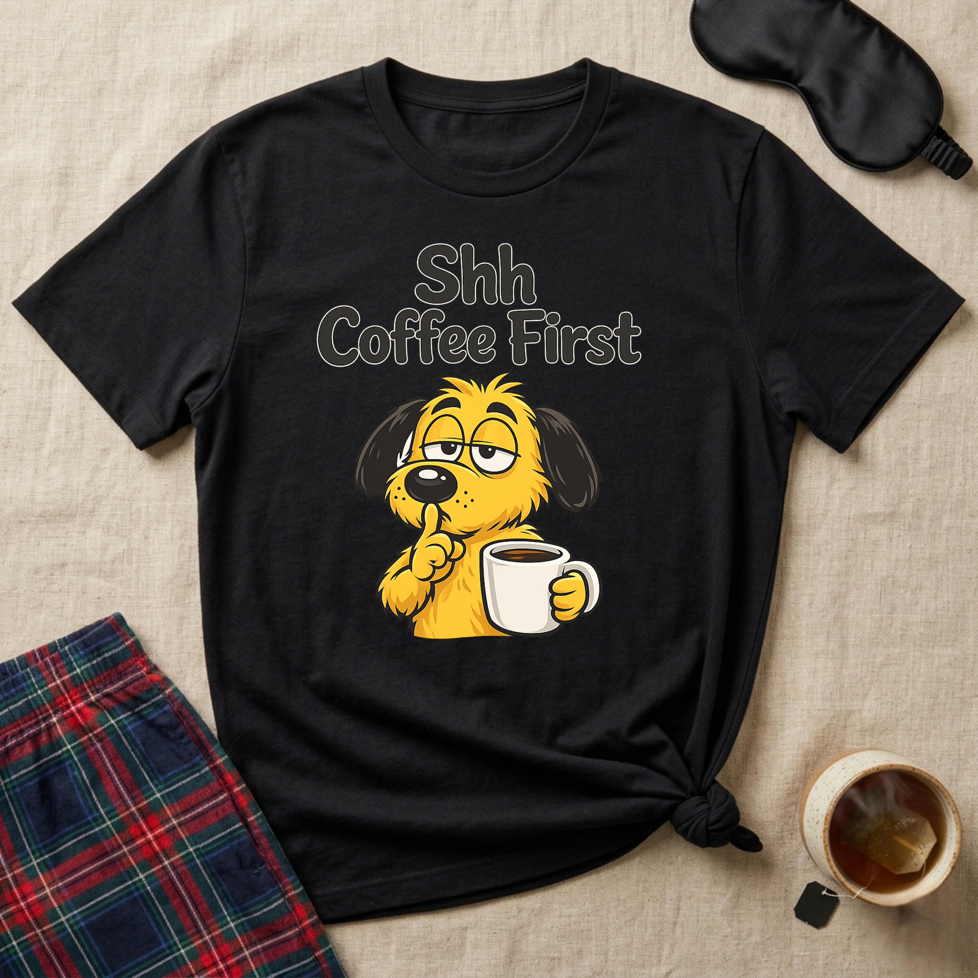 Shh Coffee First T-Shirt