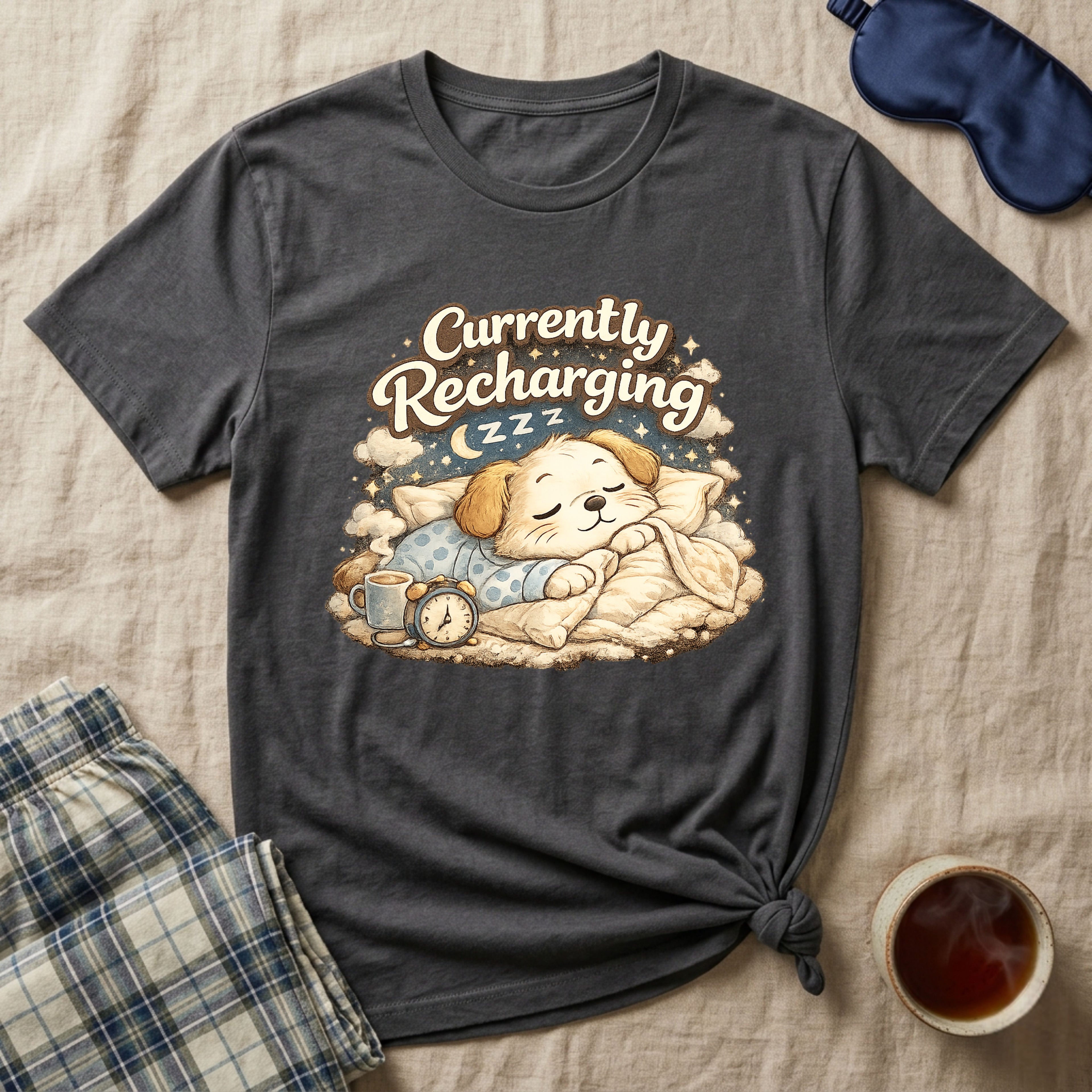 Currently Recharging Puppy T-Shirt