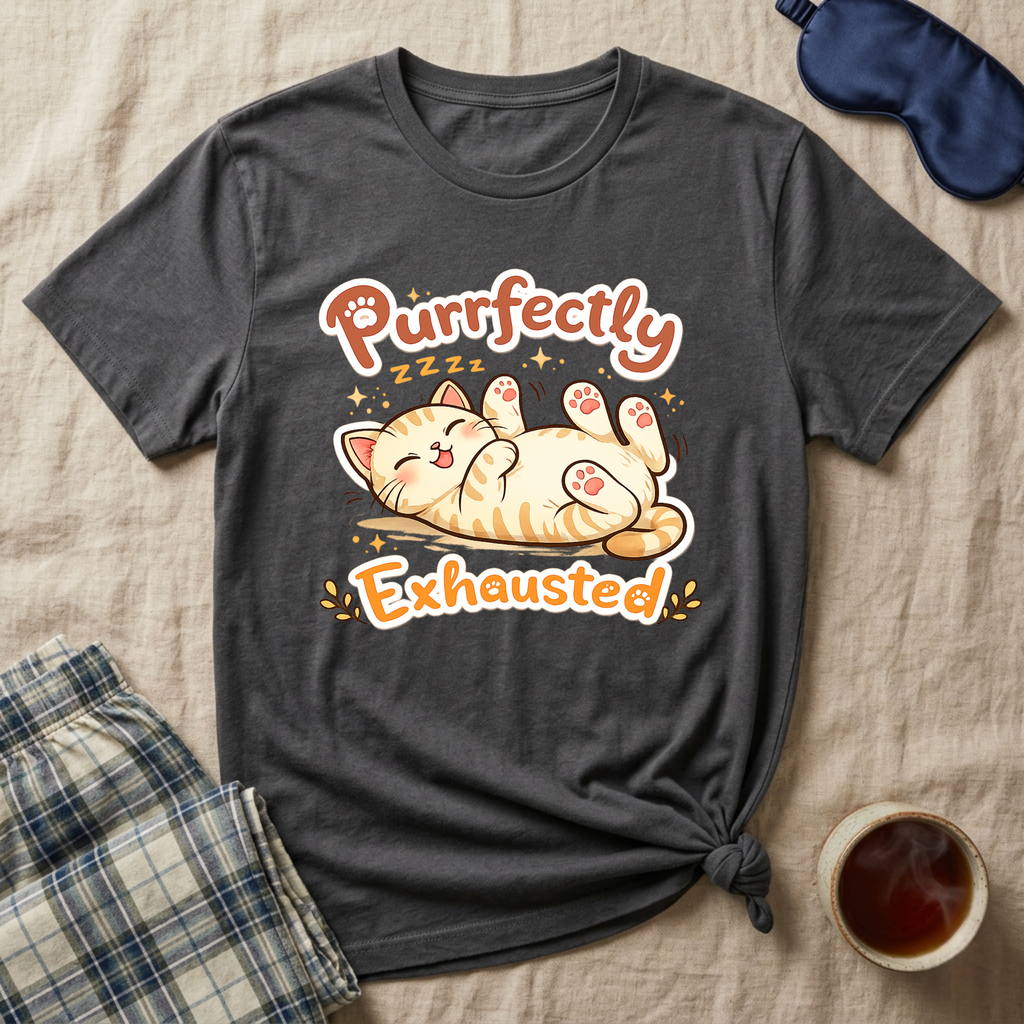 Purrfectly Exhausted T-Shirt