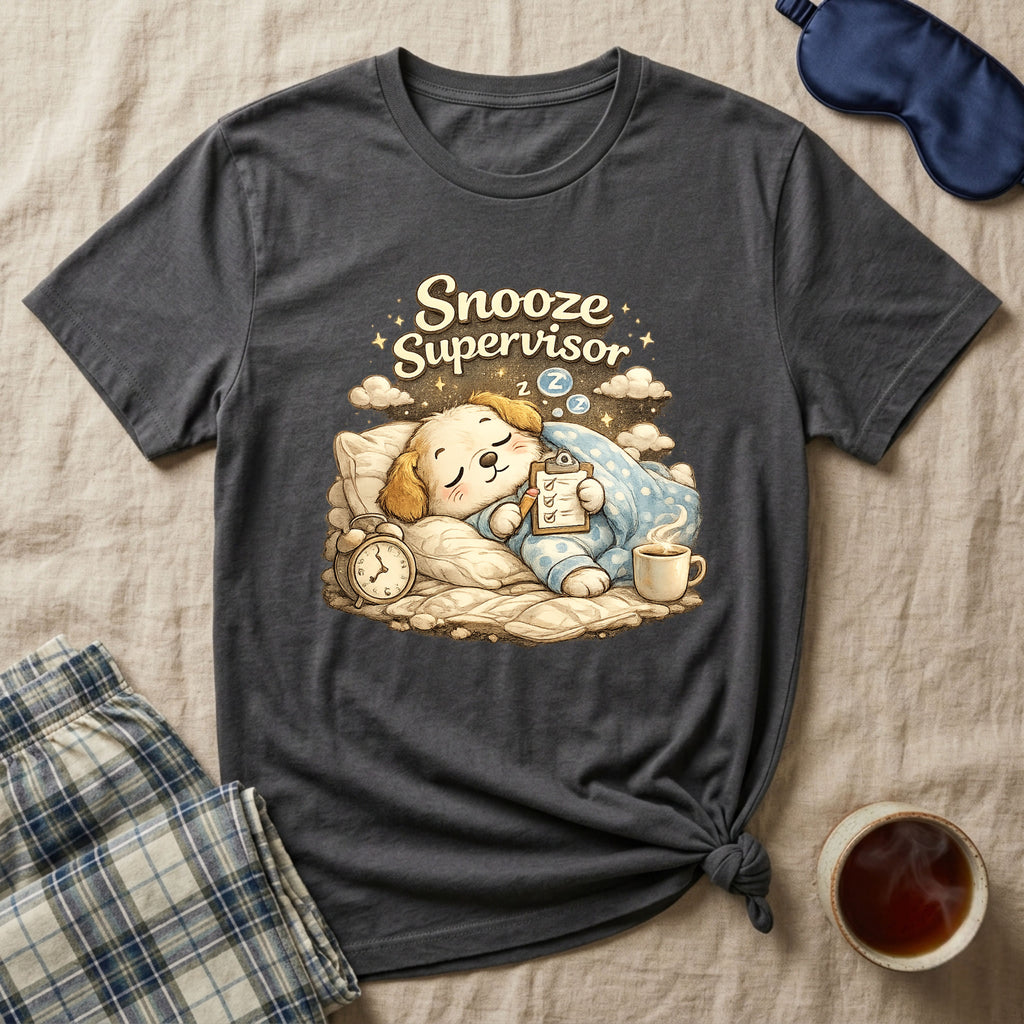 Snooze Supervisor Puppy T-Shirt