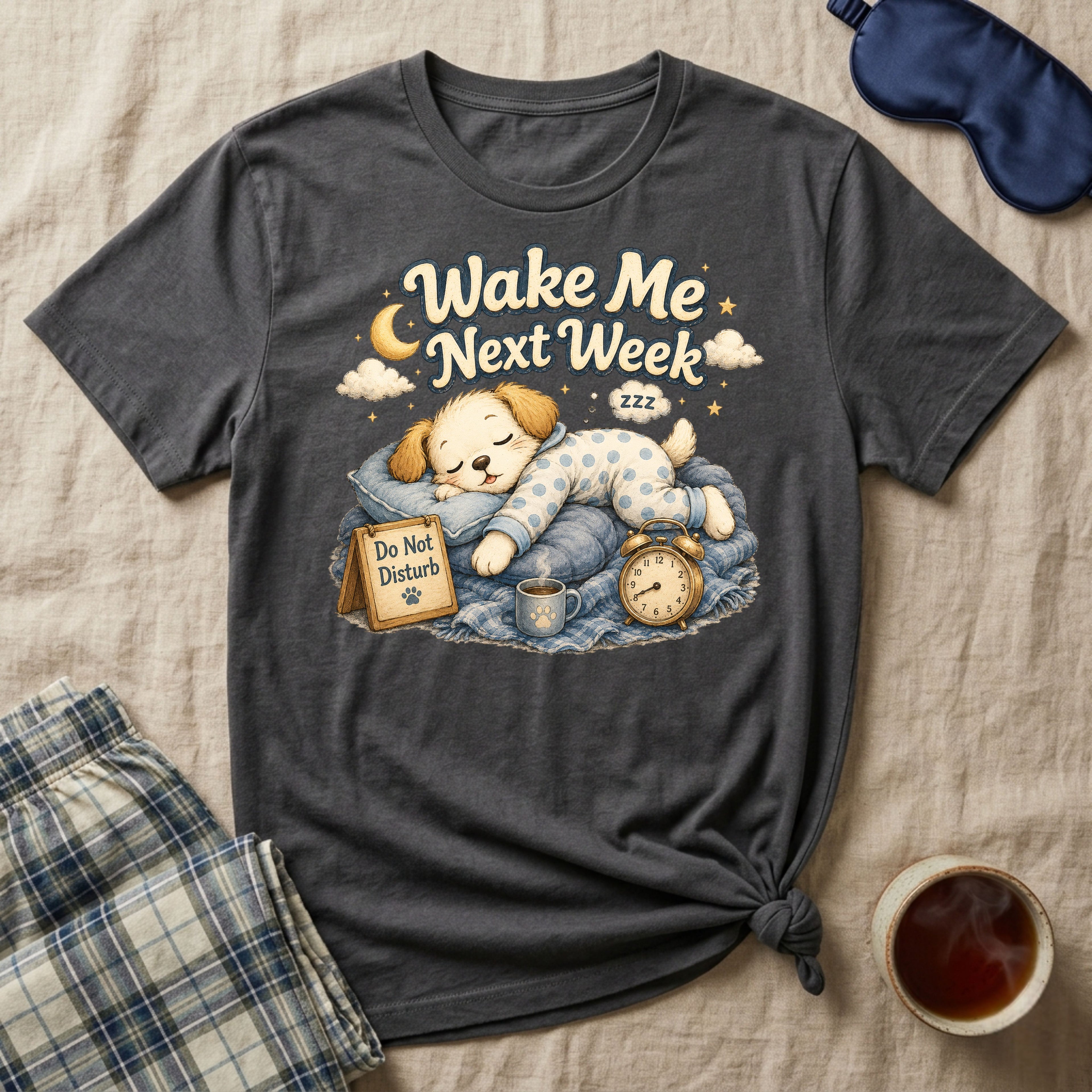 Wake Me Next Week Puppy T-Shirt