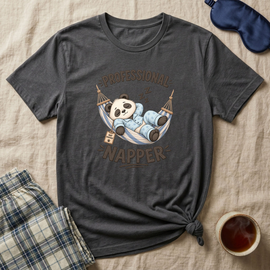 Professional Napper Sleepy Panda T-Shirt