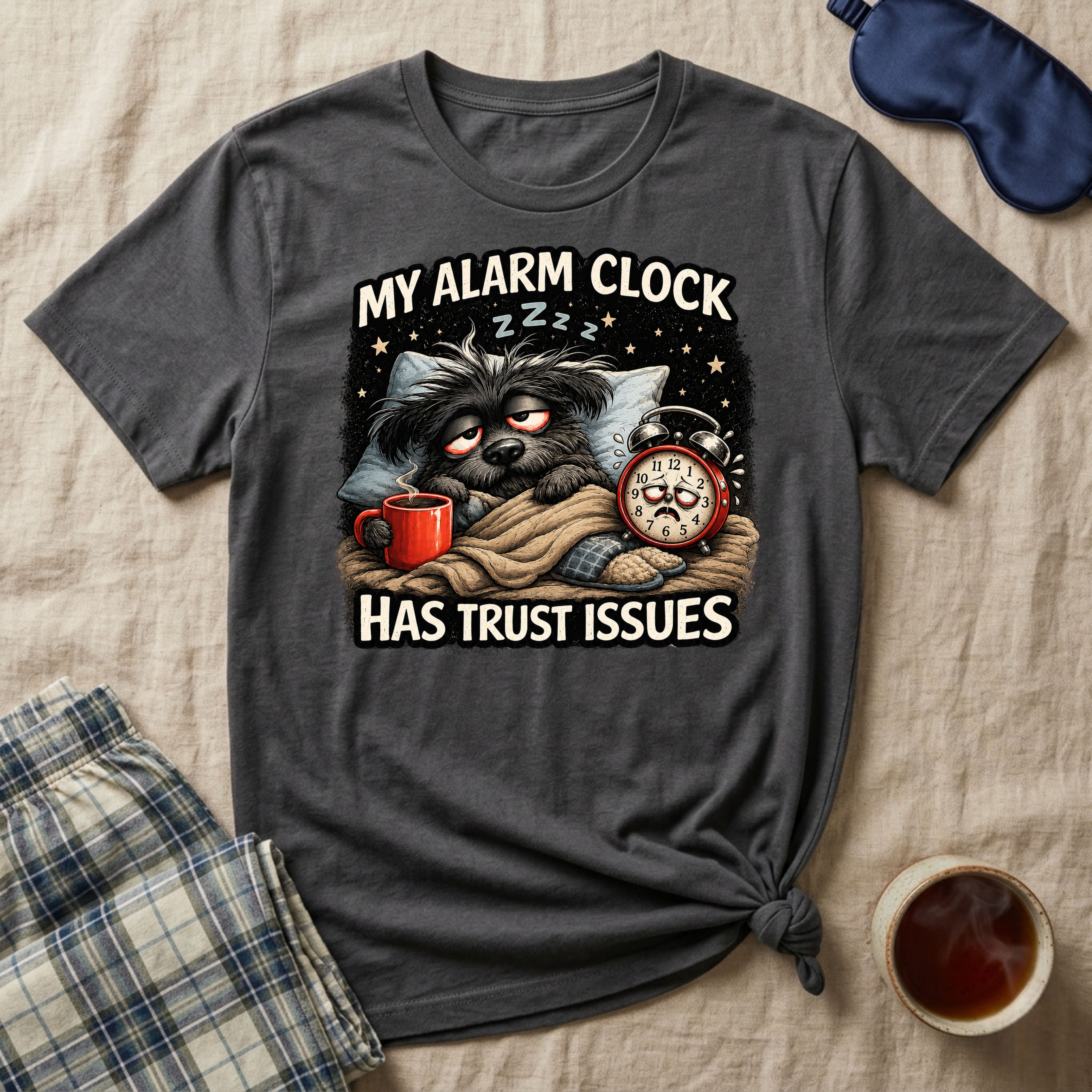 My Alarm Clock Has Trust Issues Puppy T-Shirt