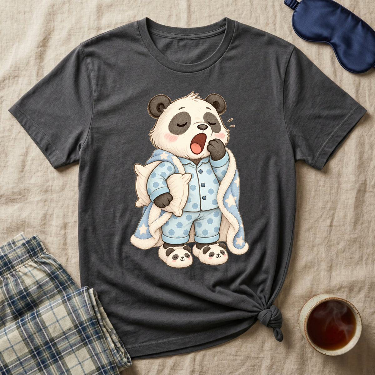 Sleepy Blanket Panda T-Shirt