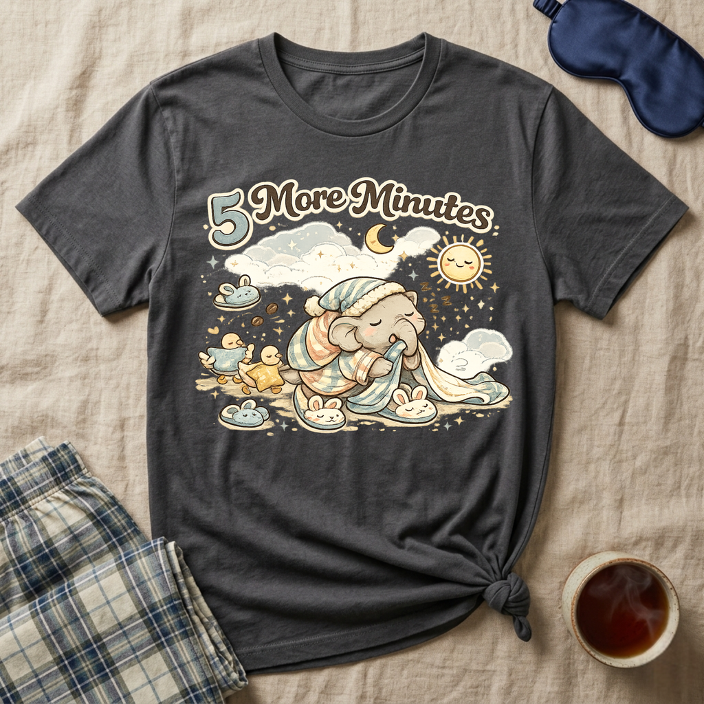 5 More Minutes Elephant T-Shirt