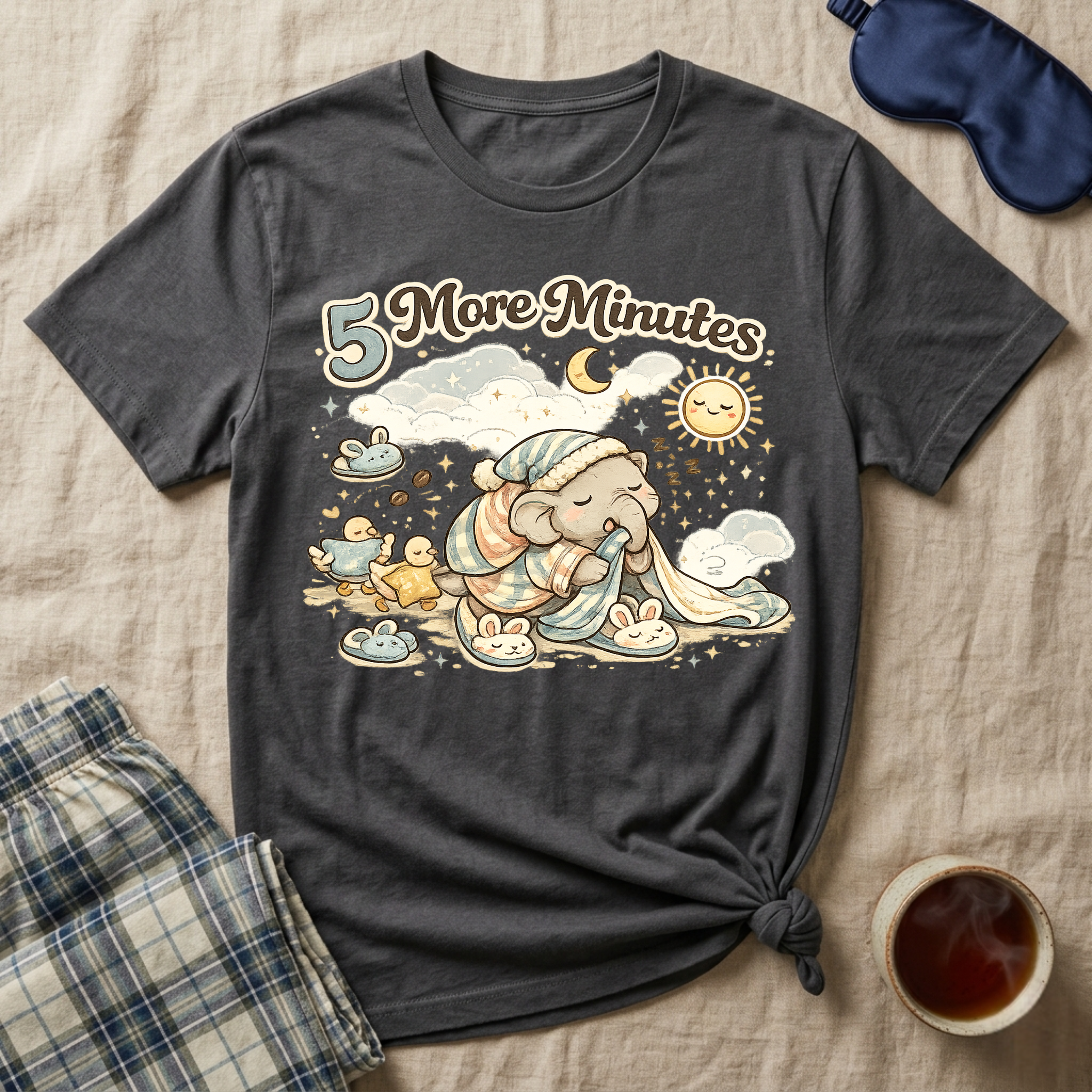 5 More Minutes Elephant T-Shirt