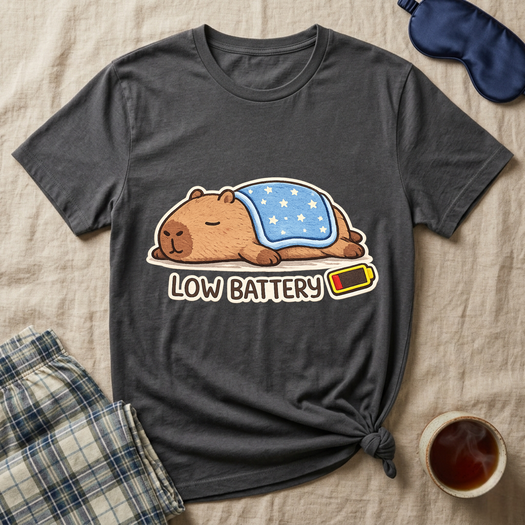 Low Battery Otter T-Shirt