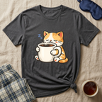 Coffee Mug Cat T-Shirt