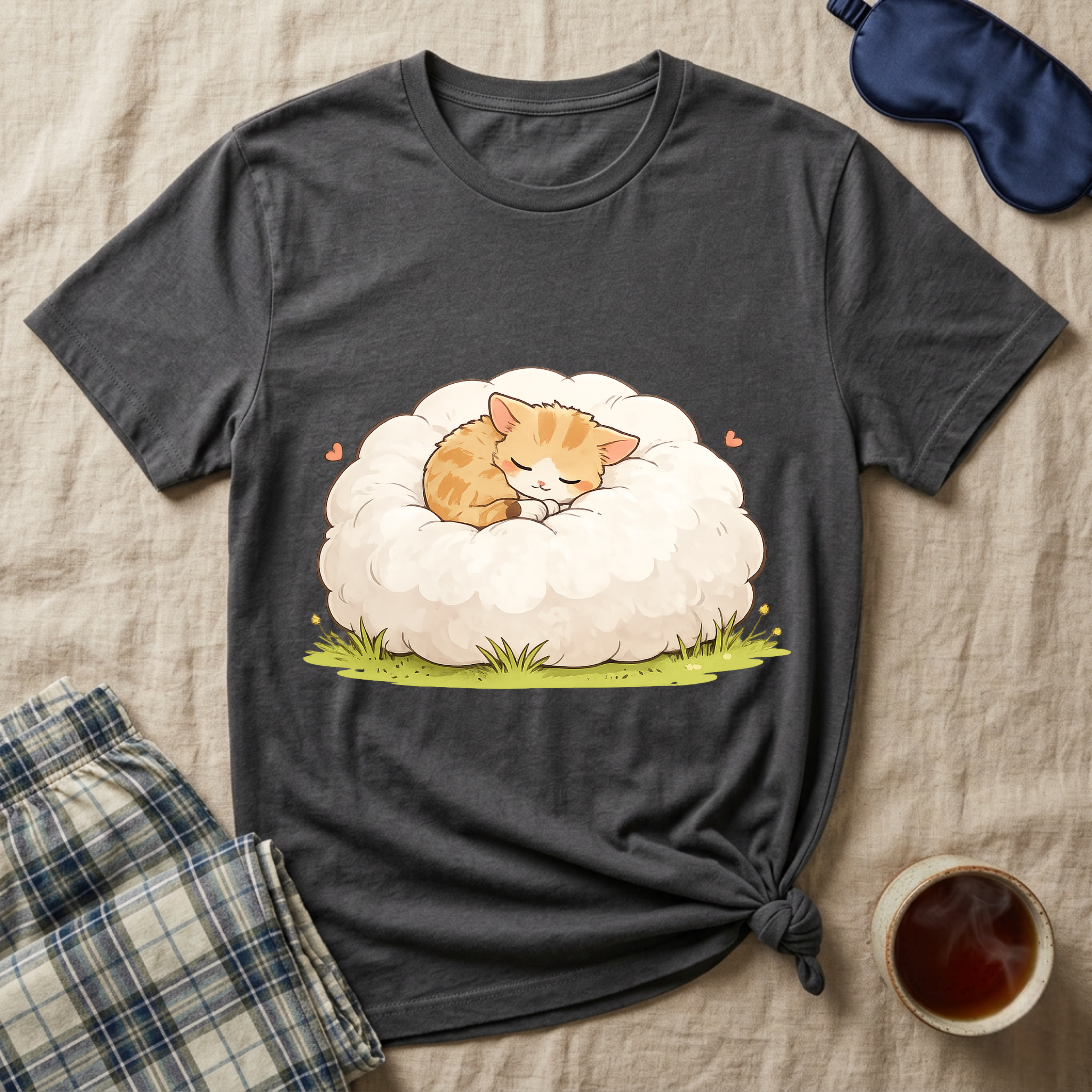 Sleepy Cloud Kitty T-Shirt
