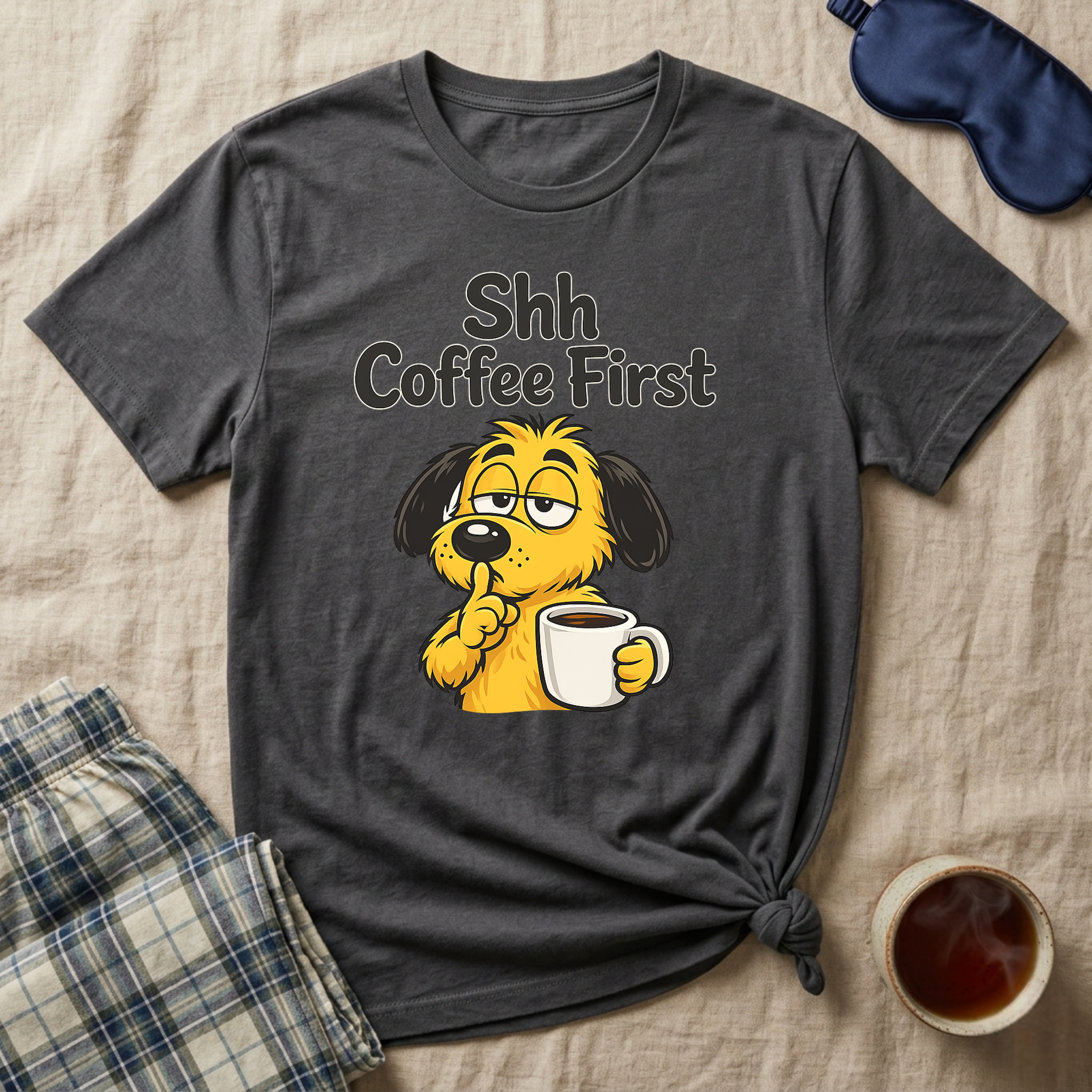 Shh Coffee First T-Shirt