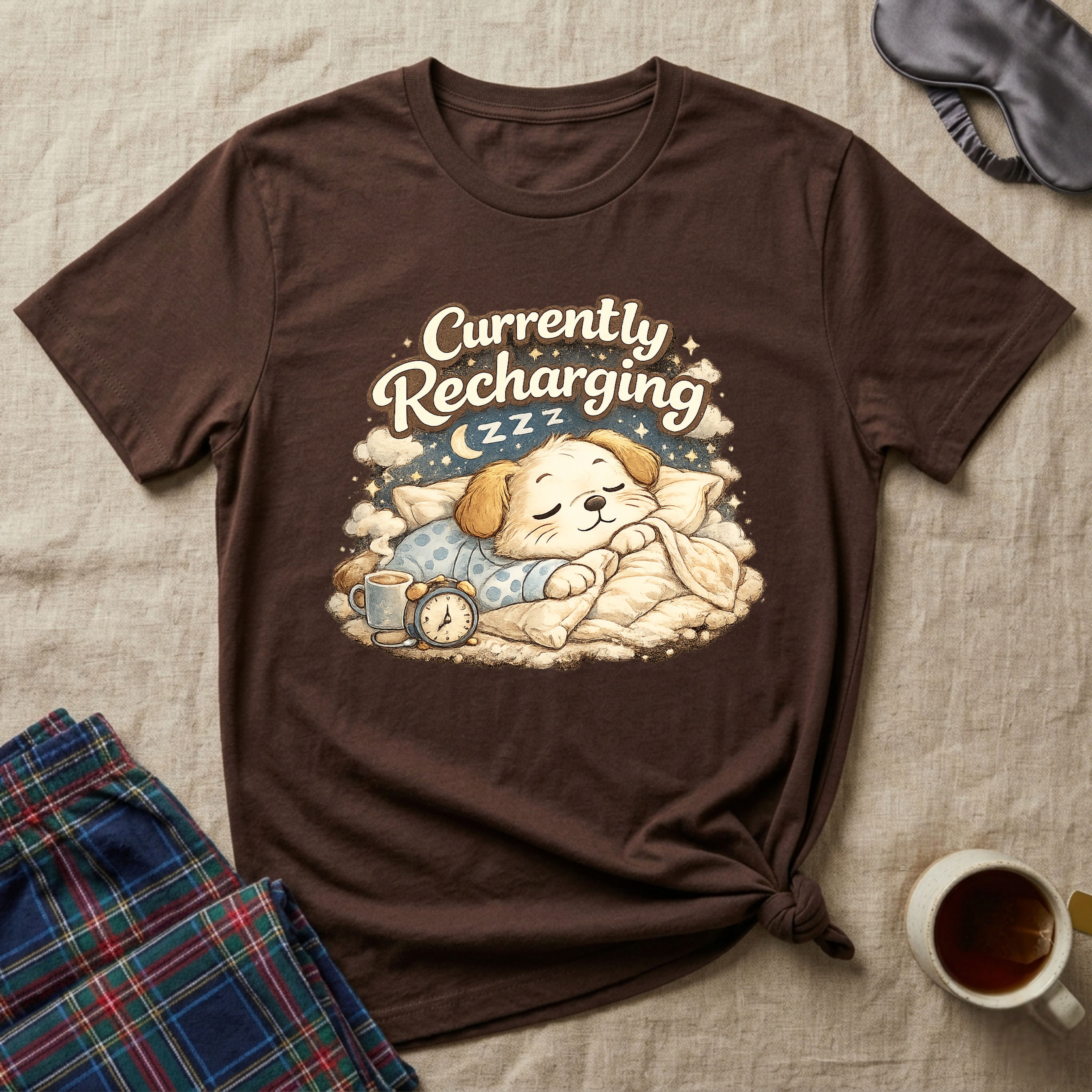 Currently Recharging Puppy T-Shirt