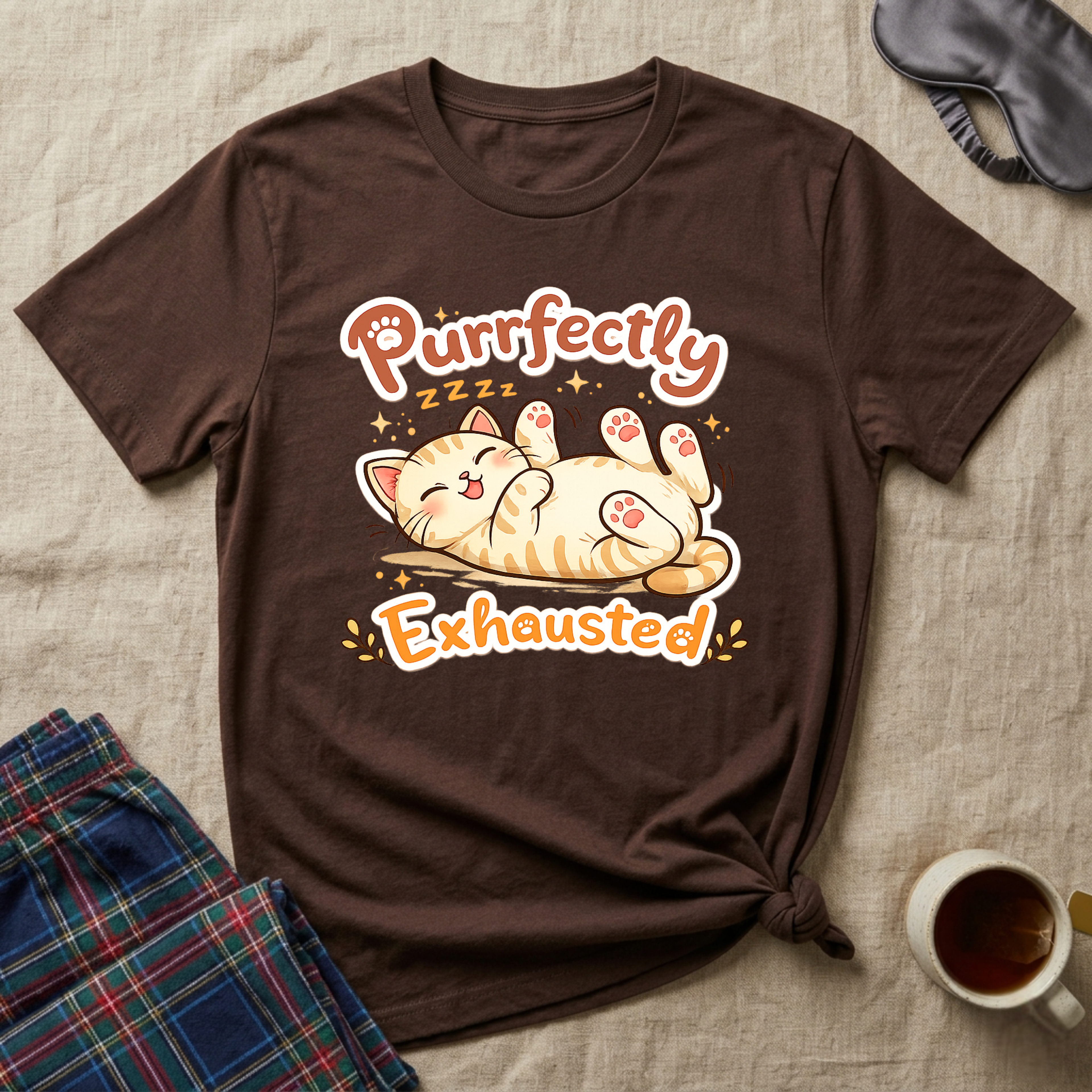 Purrfectly Exhausted T-Shirt