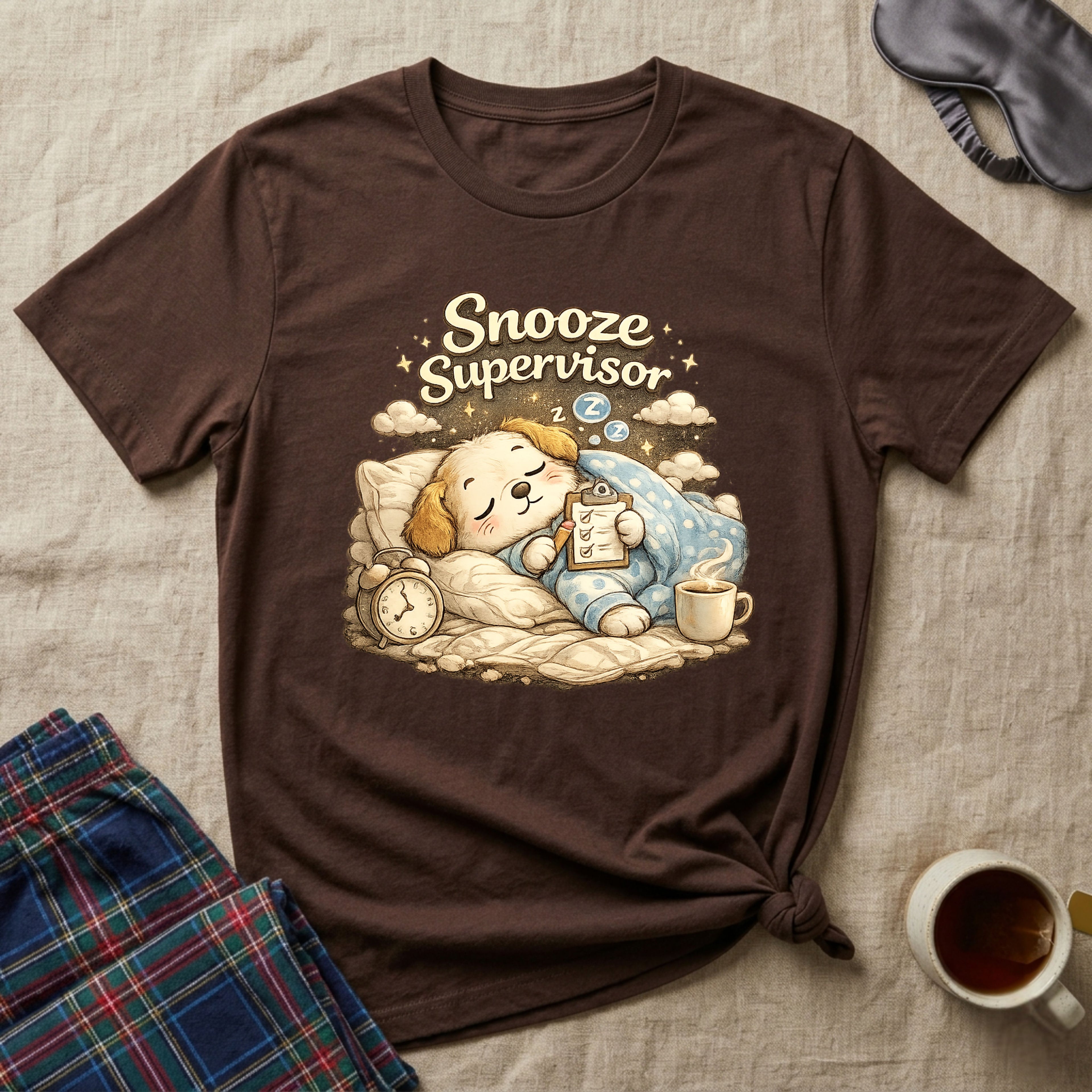 Snooze Supervisor Puppy T-Shirt