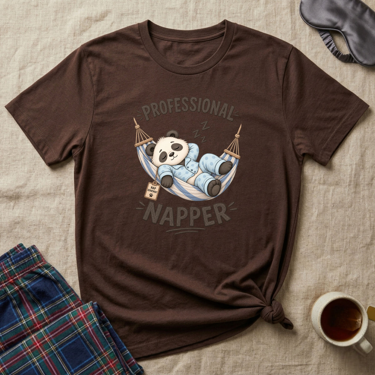 Professional Napper Sleepy Panda T-Shirt