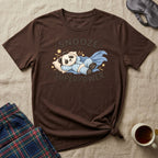 Snooze Is My Superpower Sleepy Panda T-Shirt