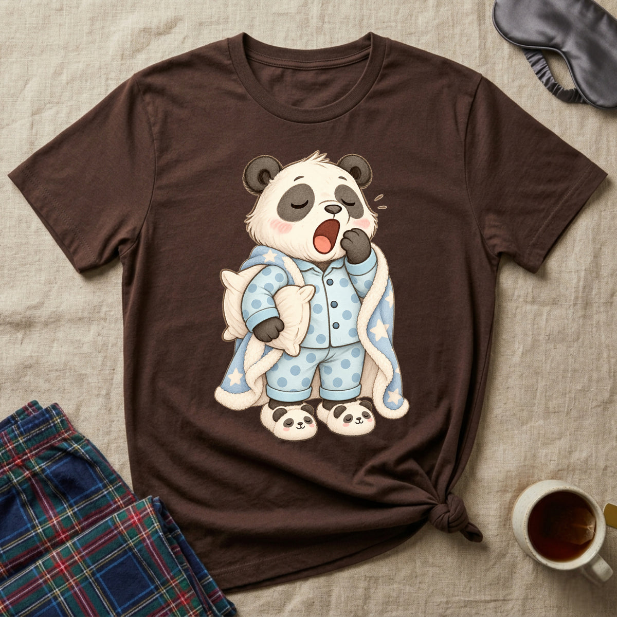 Sleepy Blanket Panda T-Shirt