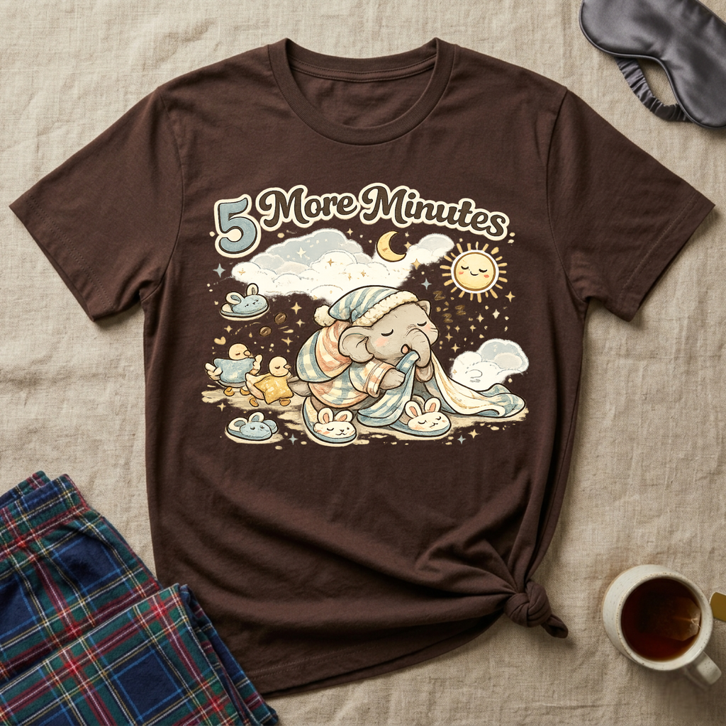 5 More Minutes Elephant T-Shirt