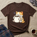 Coffee Mug Cat T-Shirt
