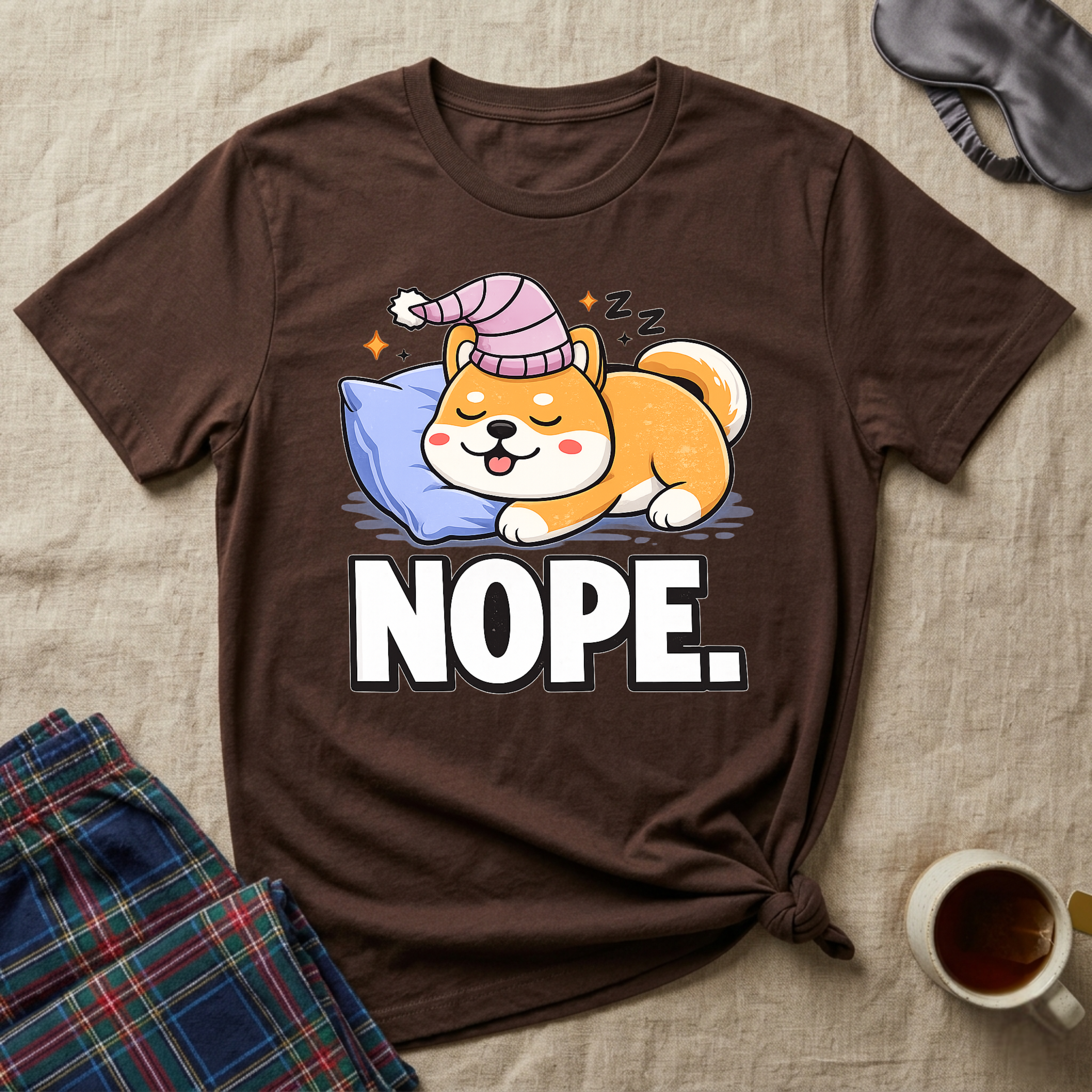 Tired Puppy Pillow T-Shirt