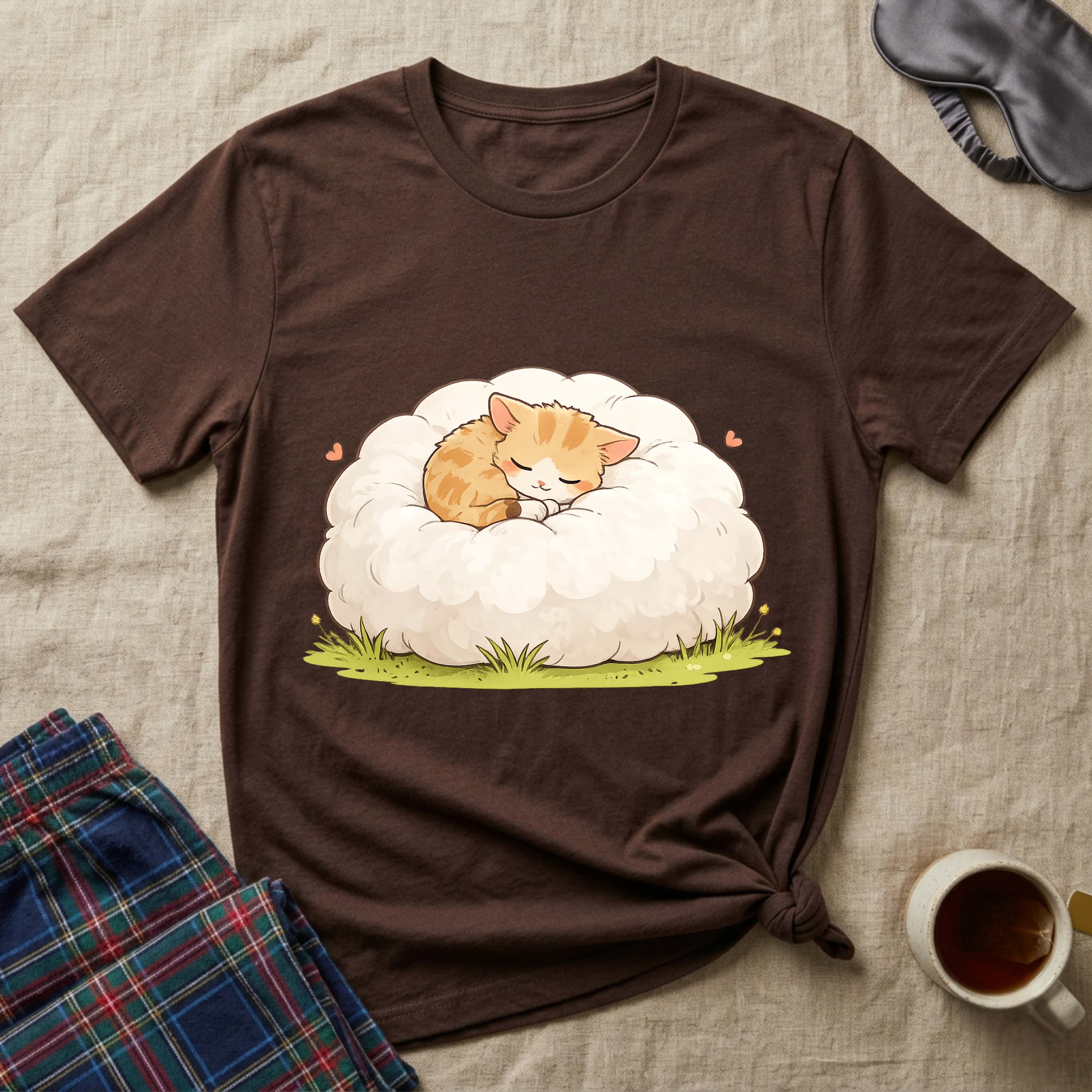 Sleepy Cloud Kitty T-Shirt