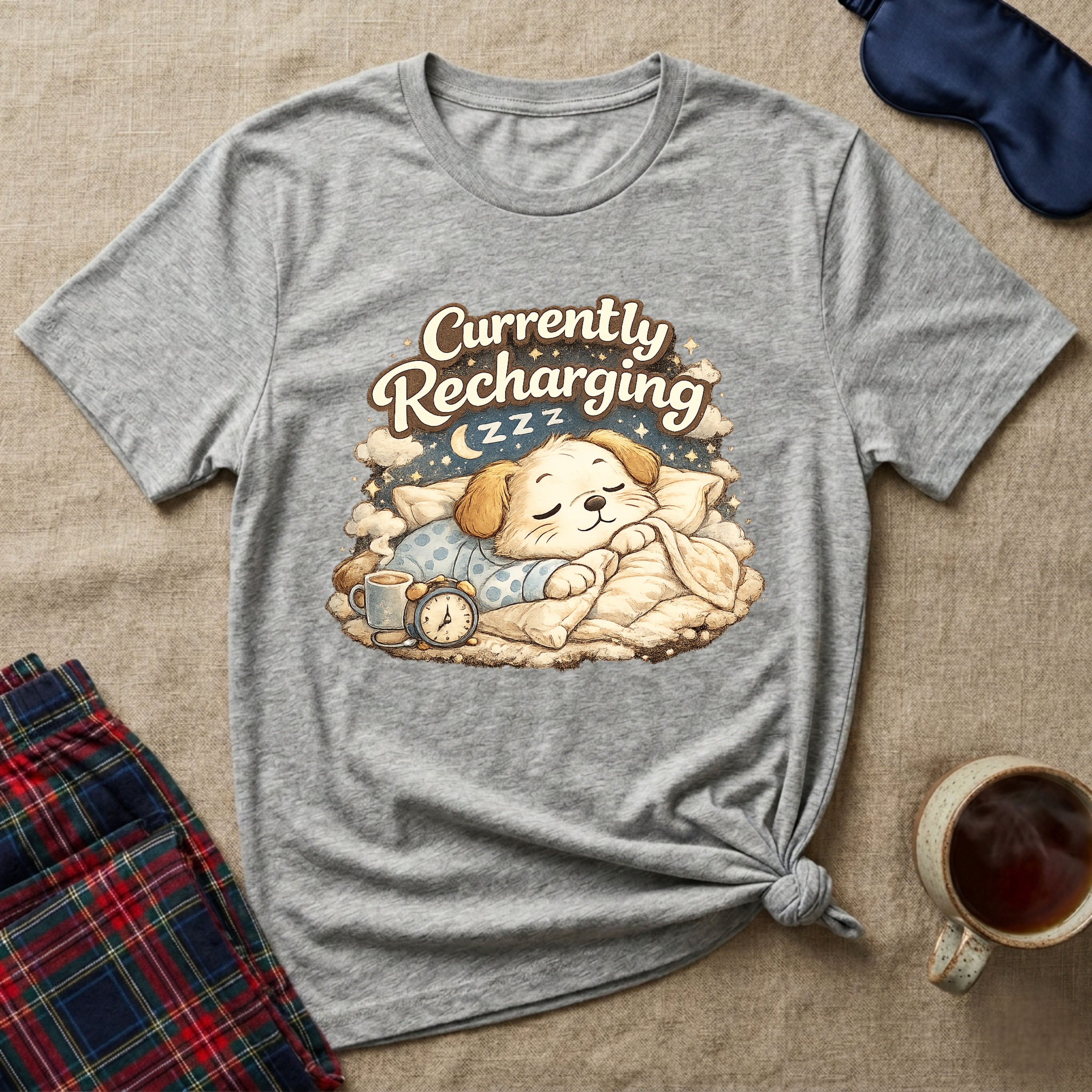 Currently Recharging Puppy T-Shirt