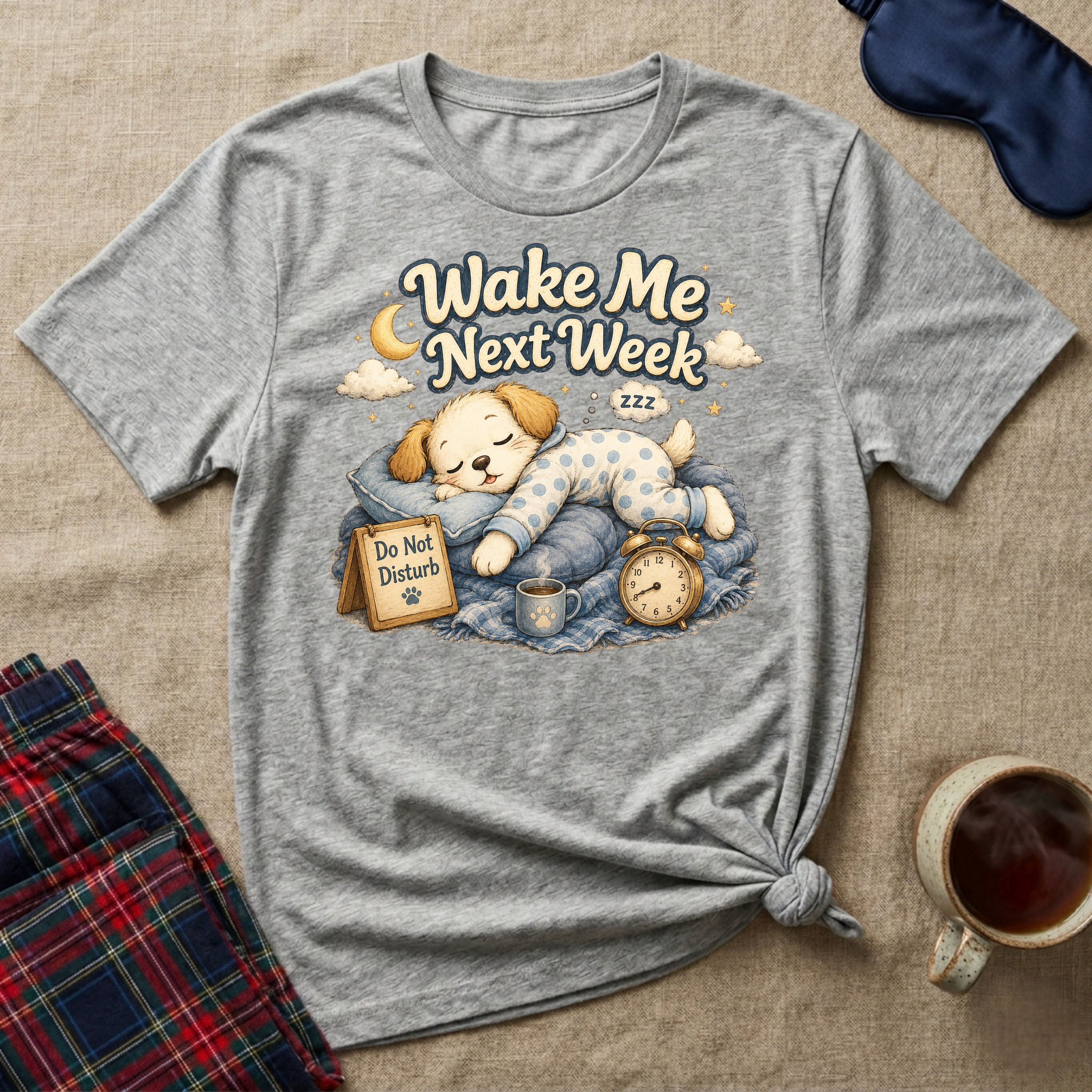 Wake Me Next Week Puppy T-Shirt