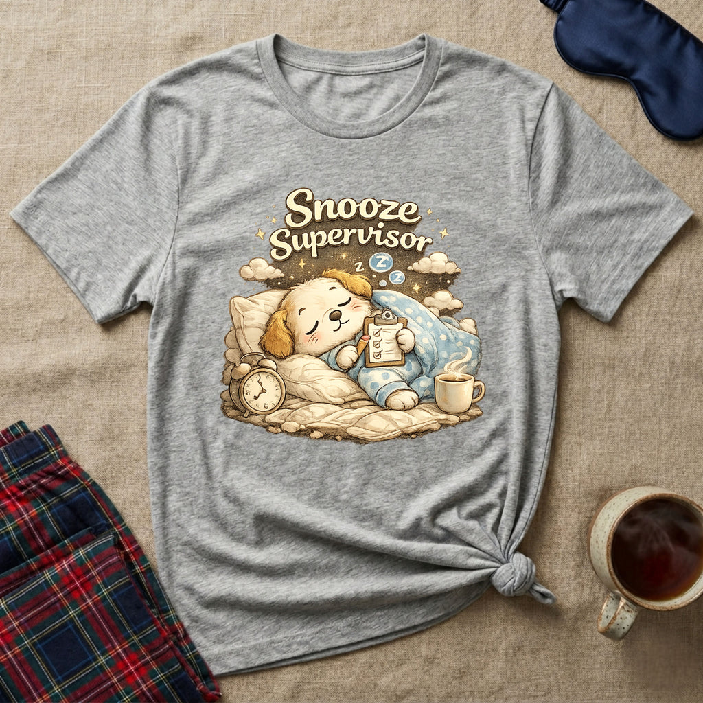 Snooze Supervisor Puppy T-Shirt