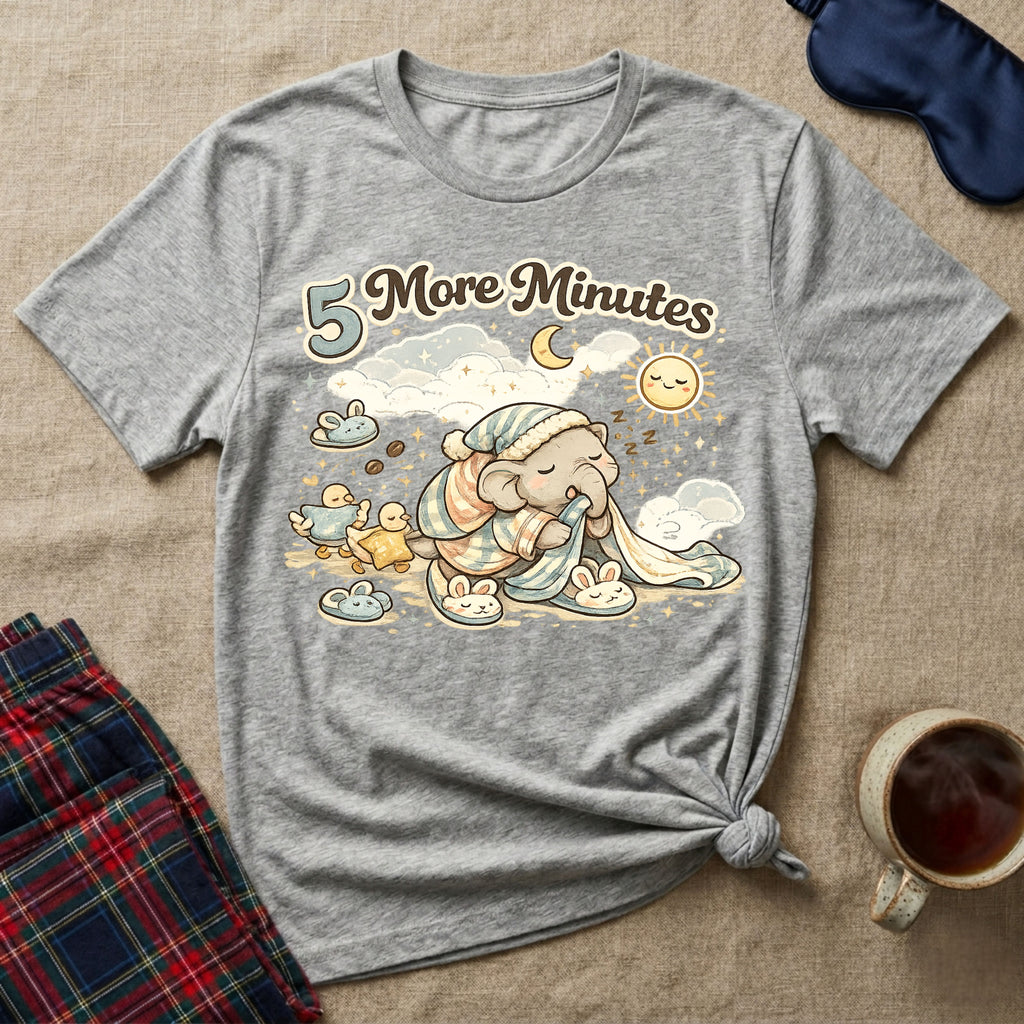 5 More Minutes Elephant T-Shirt