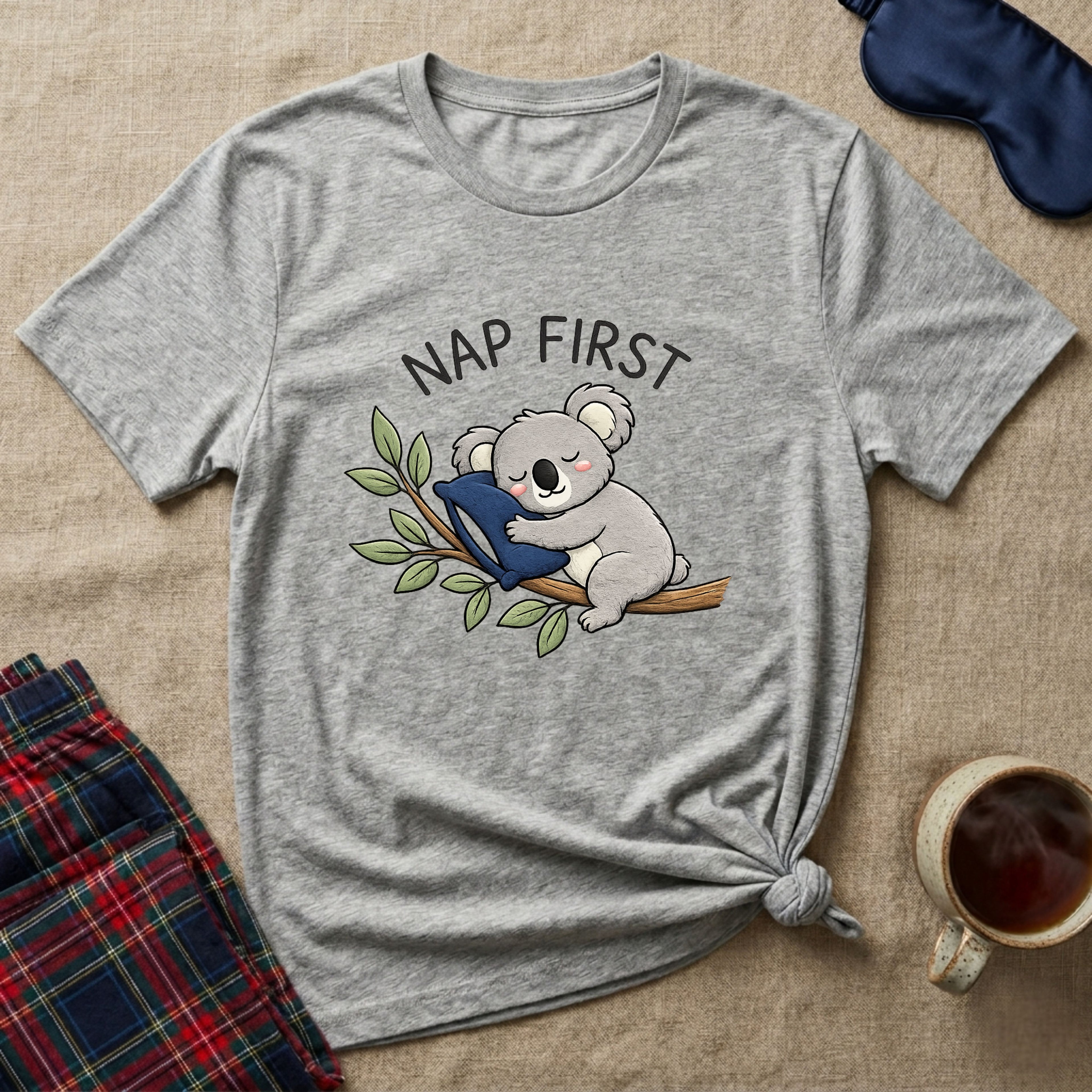 Nap First Koala T-Shirt