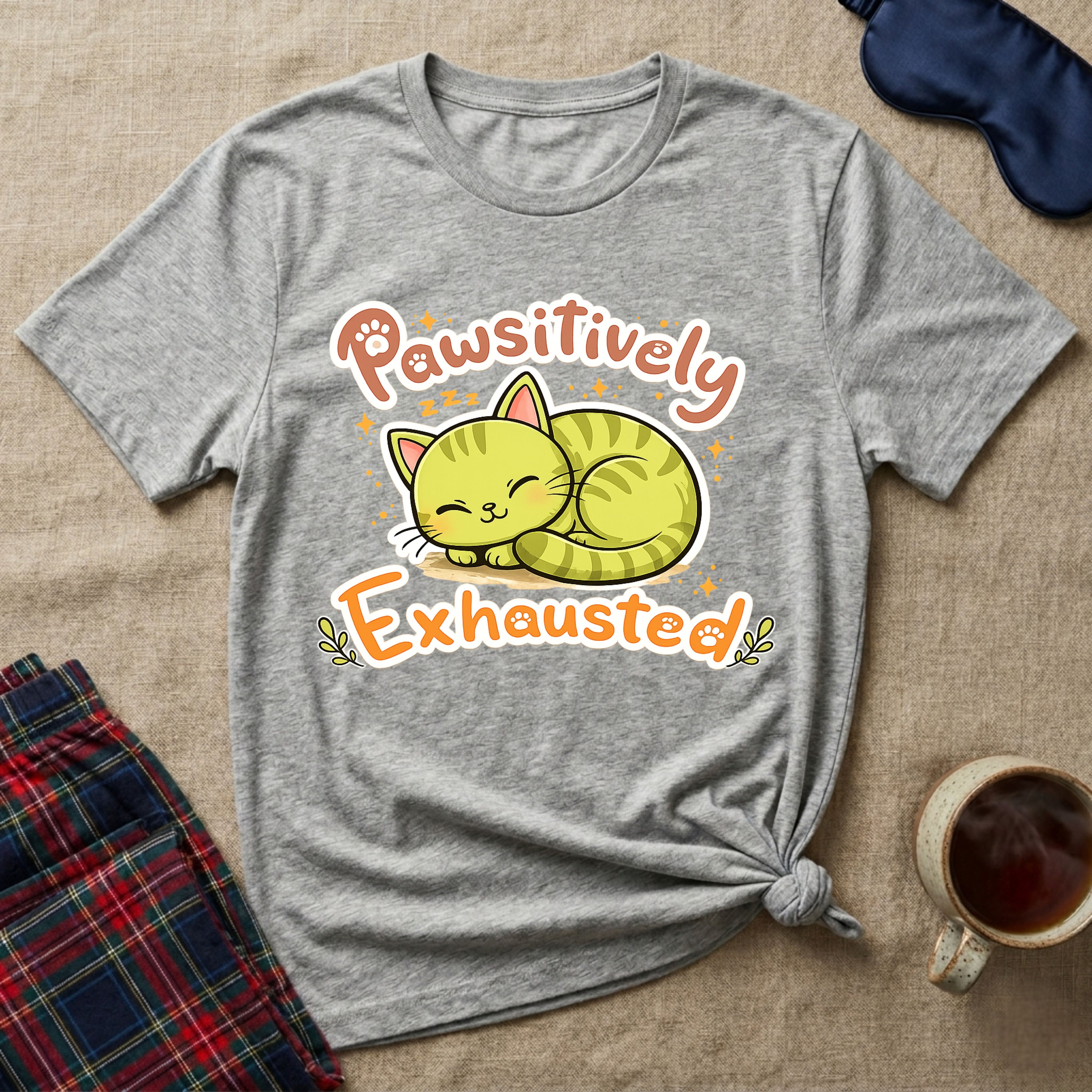 Pawsitively Exhausted T-Shirt