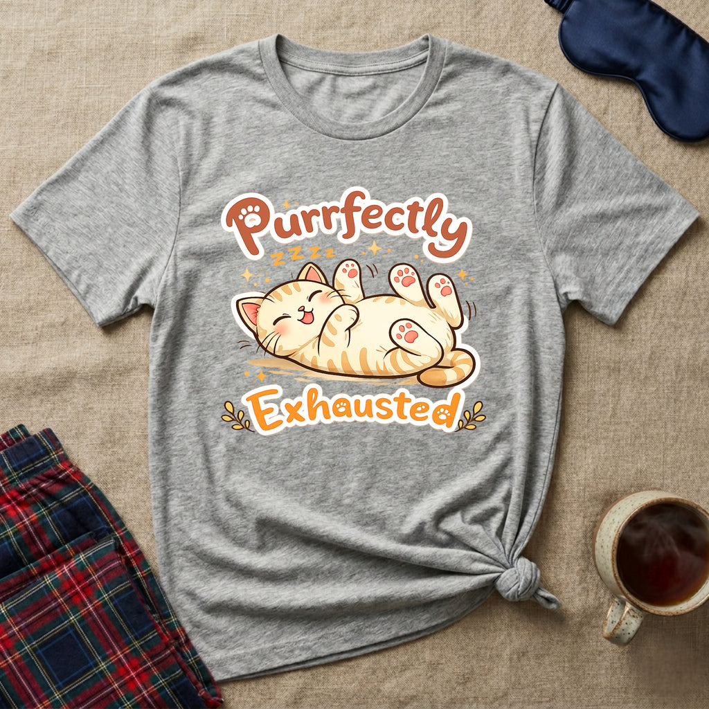 Purrfectly Exhausted T-Shirt