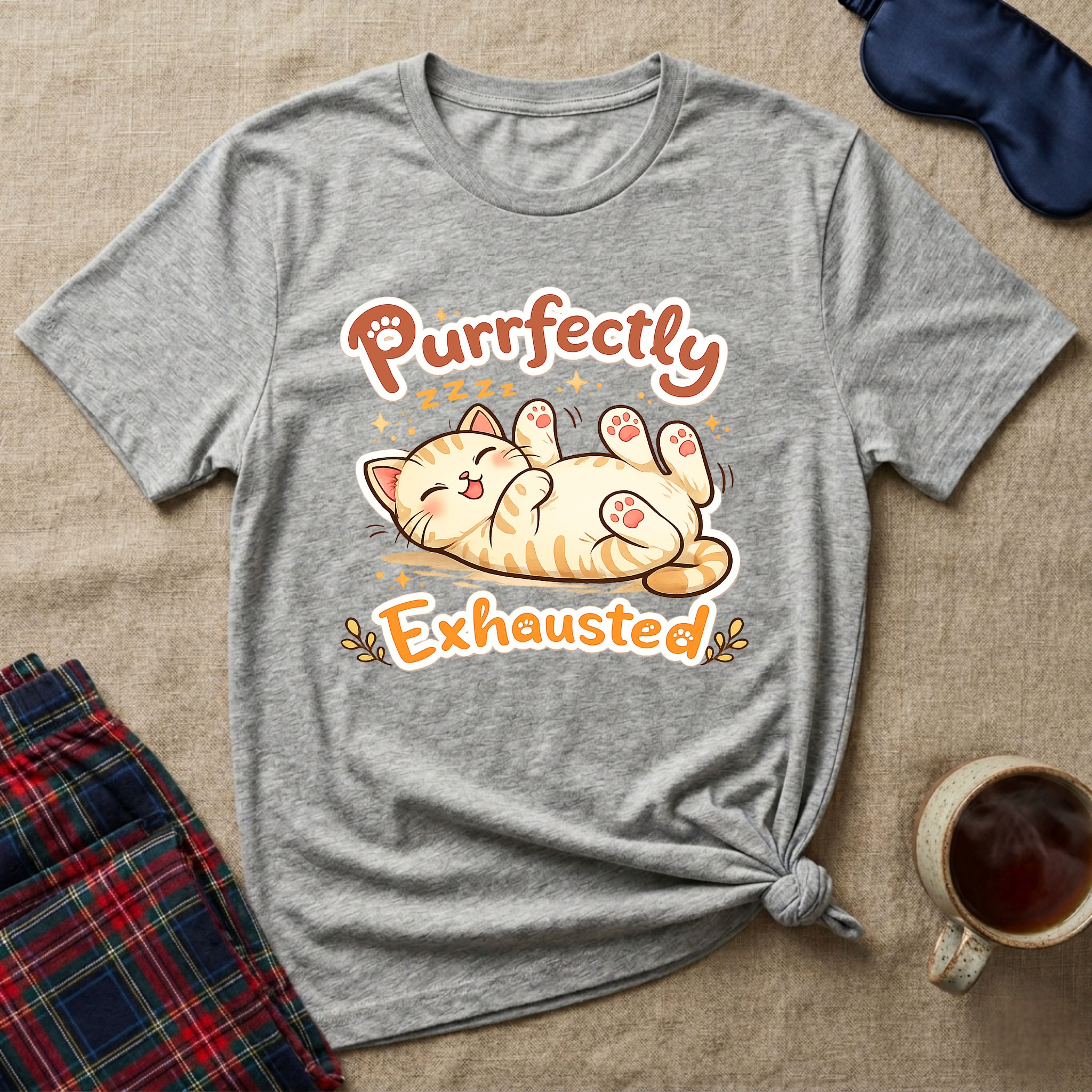 Purrfectly Exhausted T-Shirt