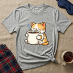 Coffee Mug Cat T-Shirt