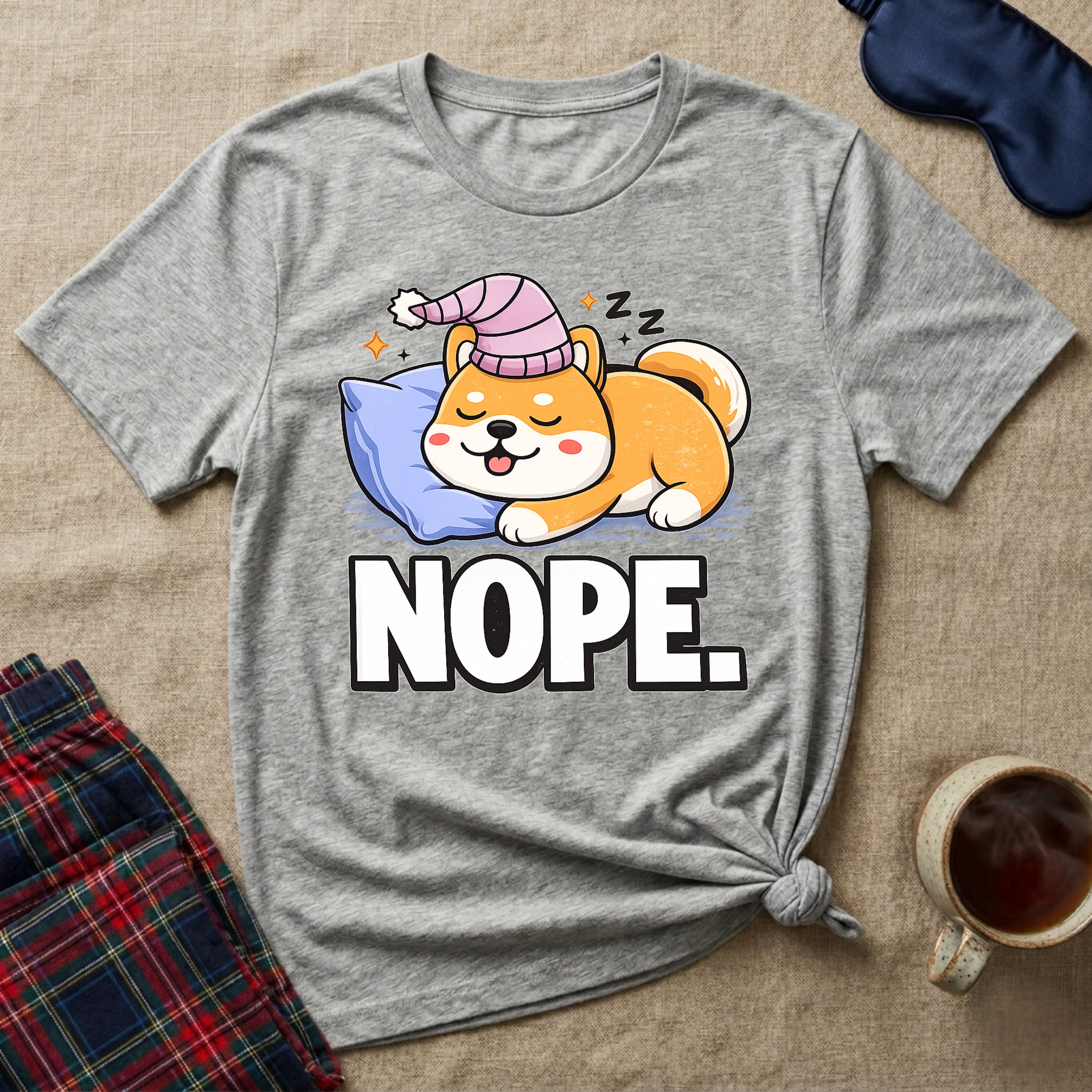 Tired Puppy Pillow T-Shirt