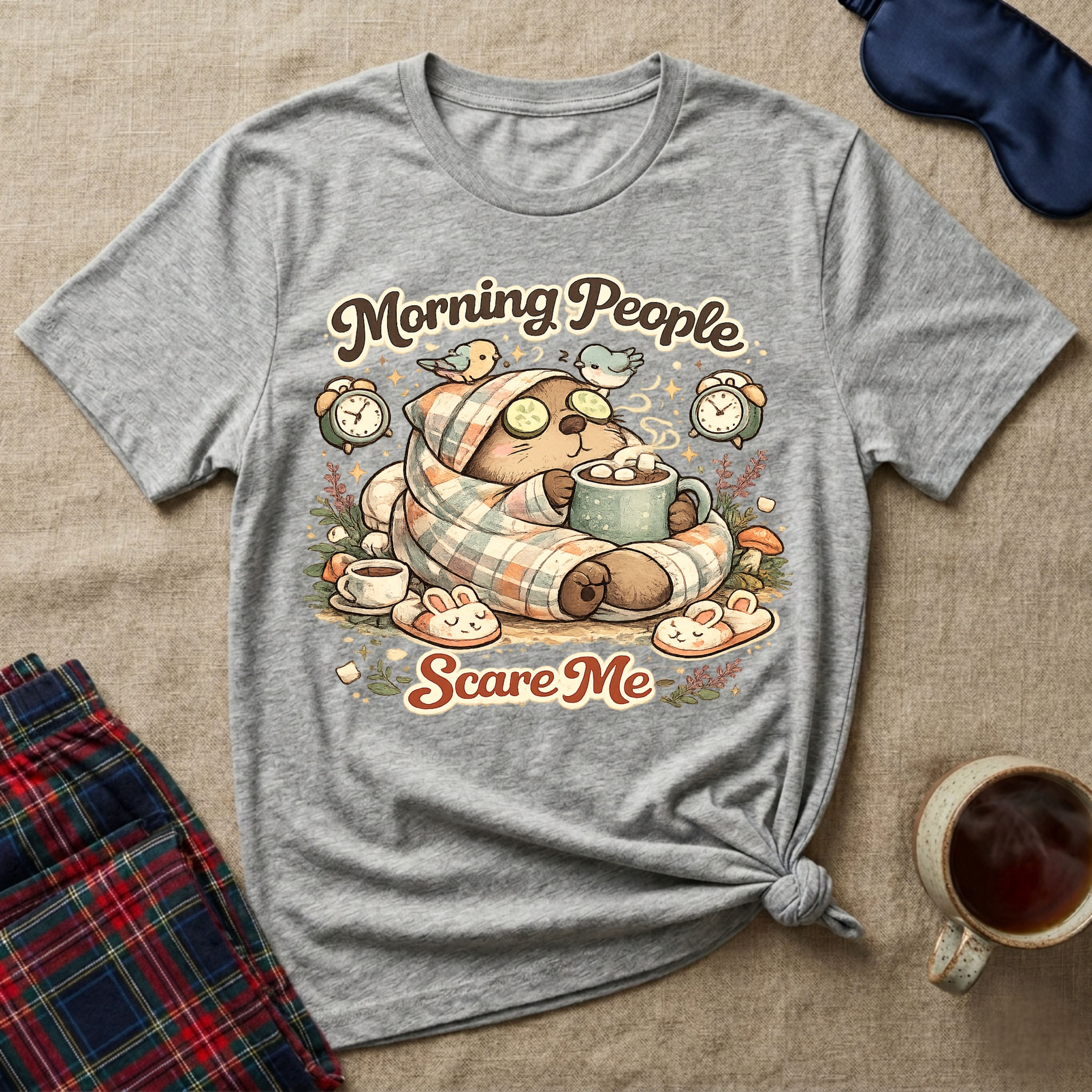 Morning People Scare Me T-Shirt